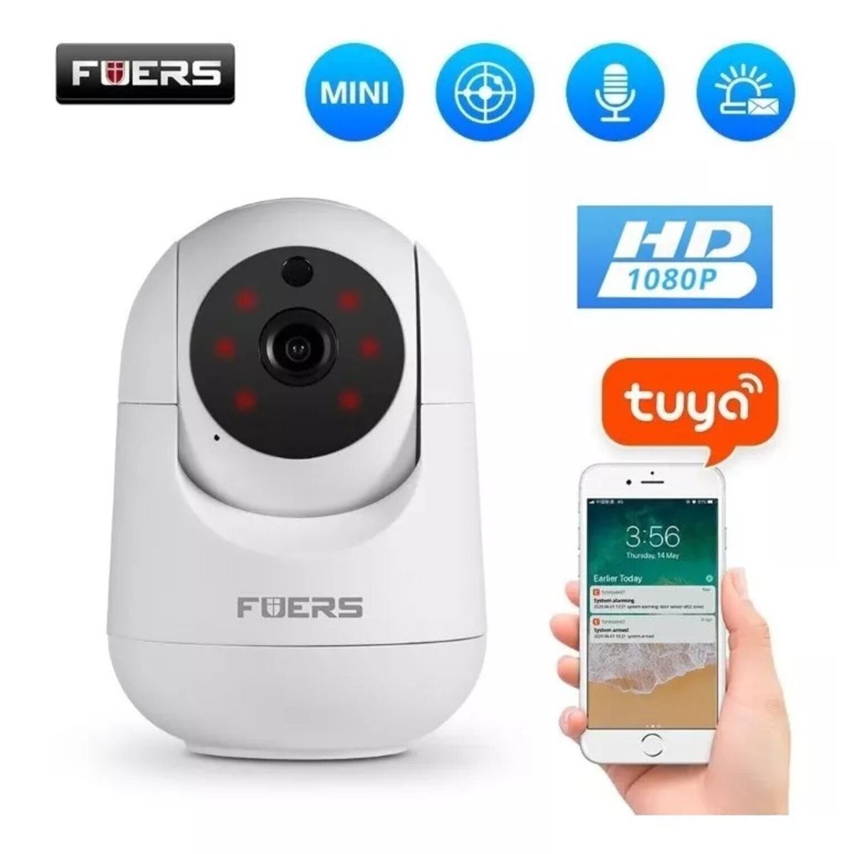 GENERICO - MONITOR DE BEBE VISION NOCTURNA WIFI HD