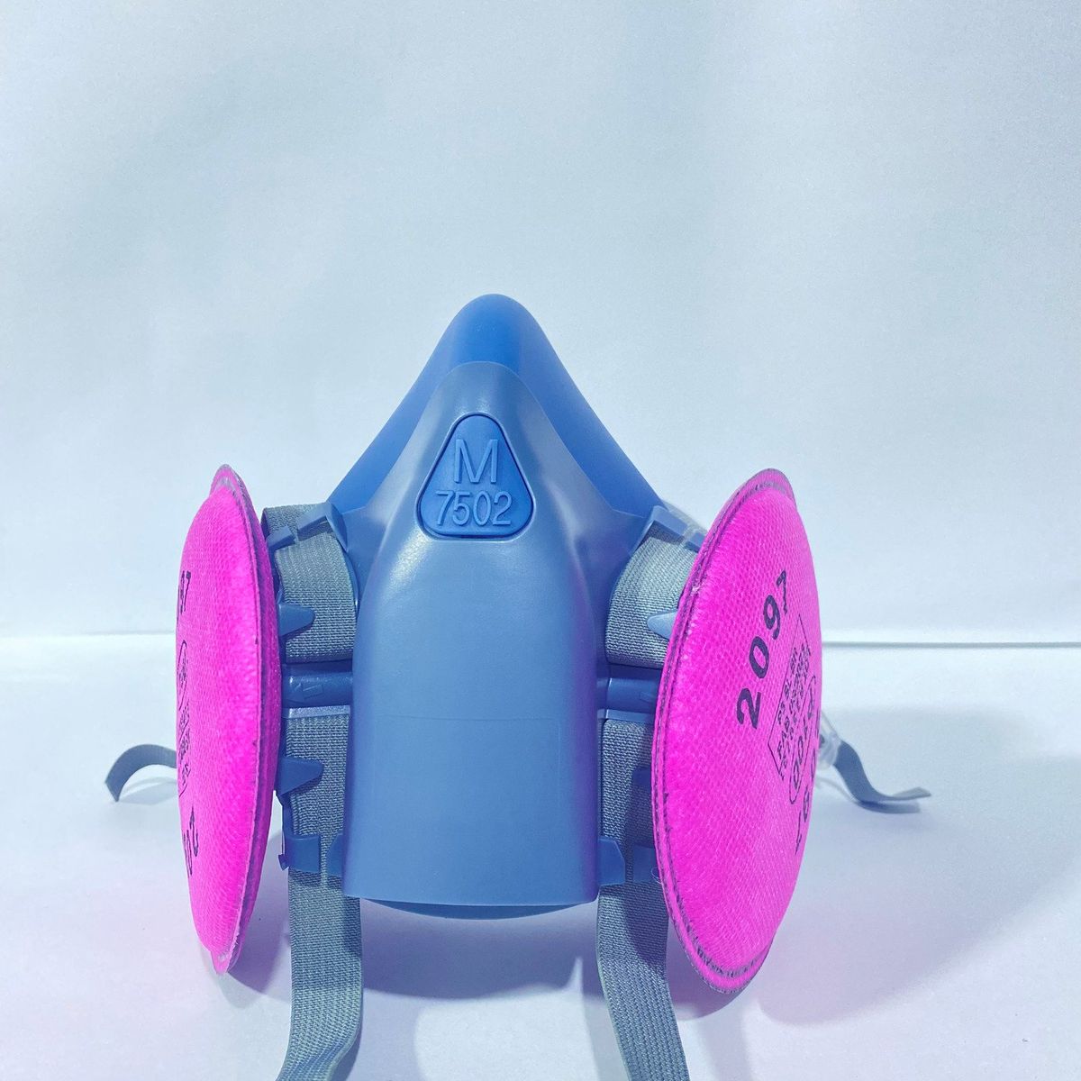 GENERICO - Respirador Siliconado + Par de Filtros contra Polvos OLEKAP