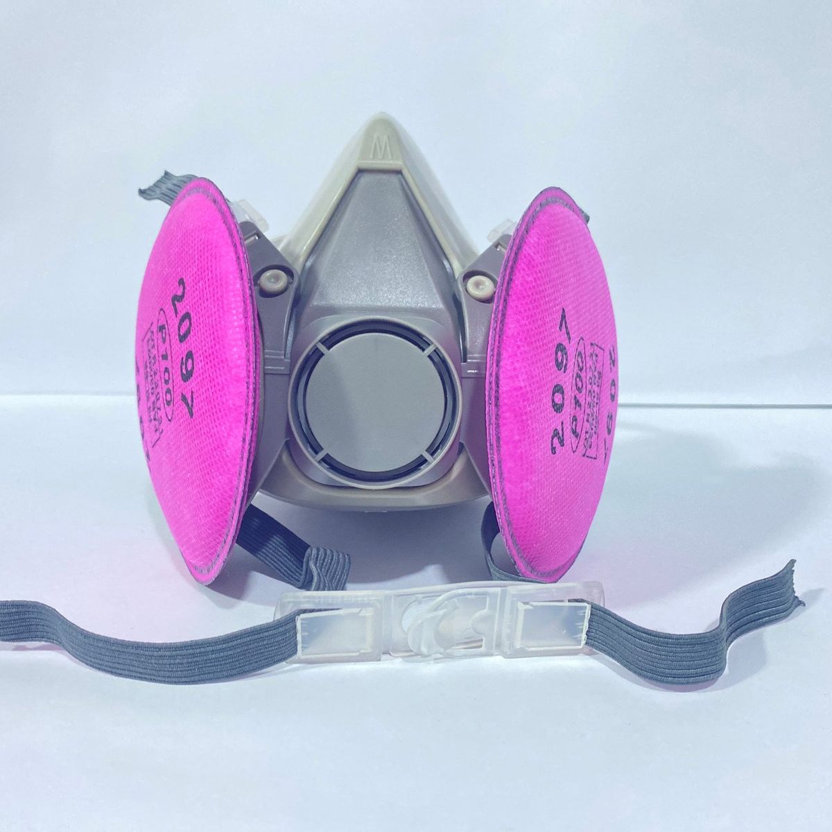 GENERICO - Respirador Elastomerico + Par de Filtro contra polvos OLEKAP