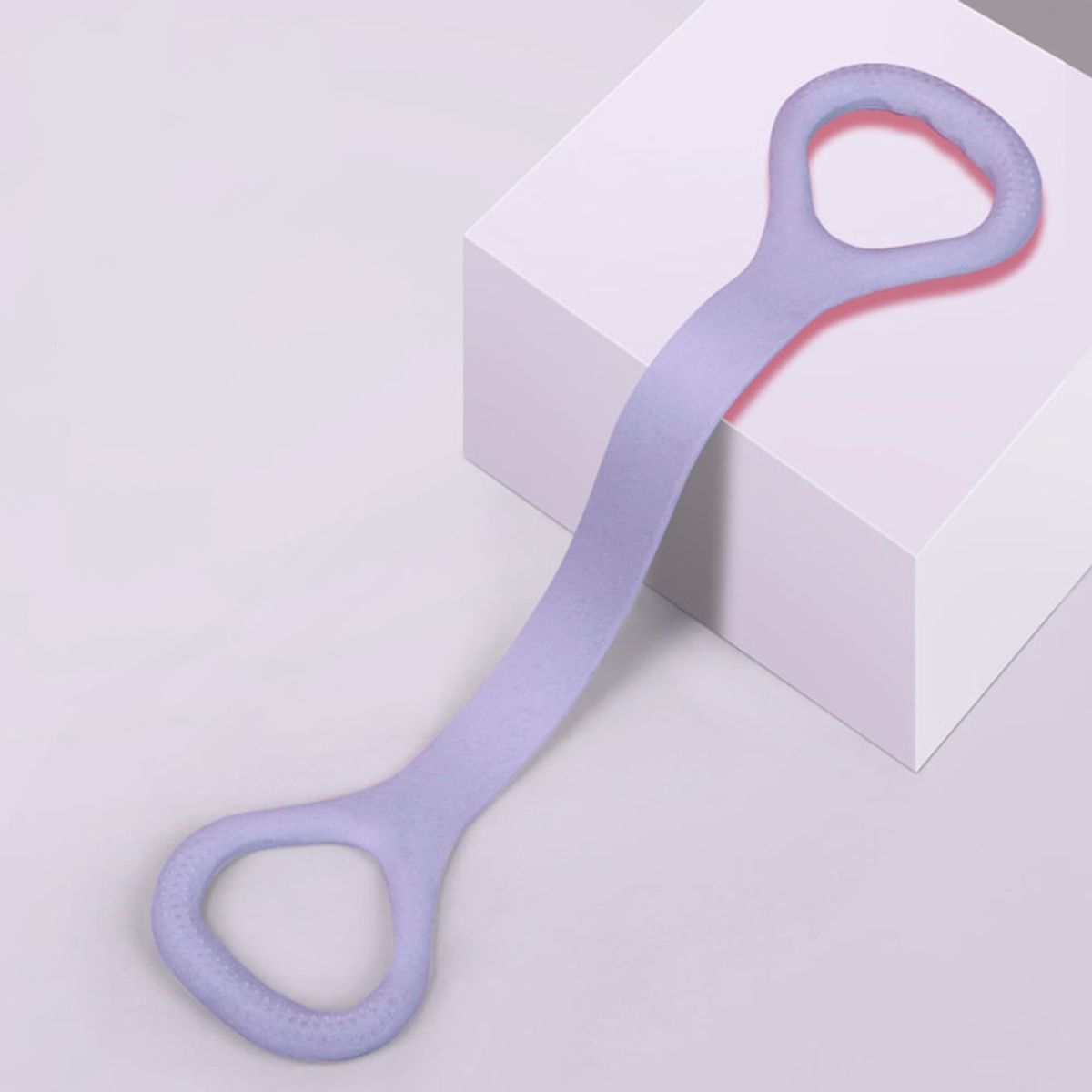 GENERICO - Banda Elástica de Silicona para Yoga Fitness Forma 8 Morado