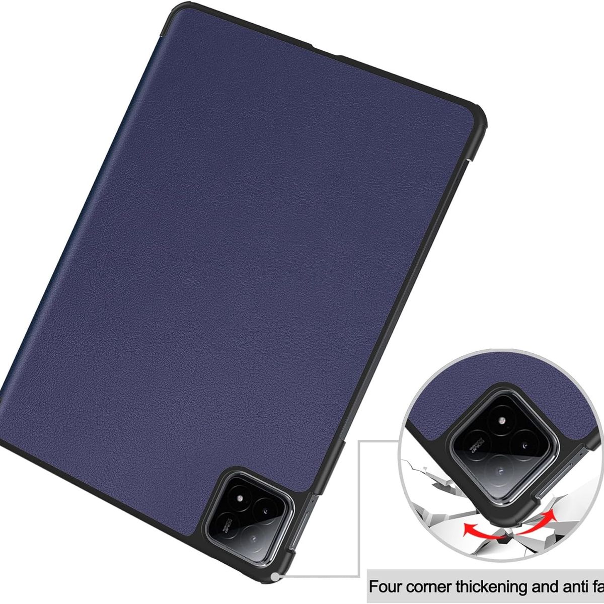 FUNDAANTIGOLPES - Funda Bookcover para Tablet Xiaomi Pad 6s Pro de 12.4 Azul