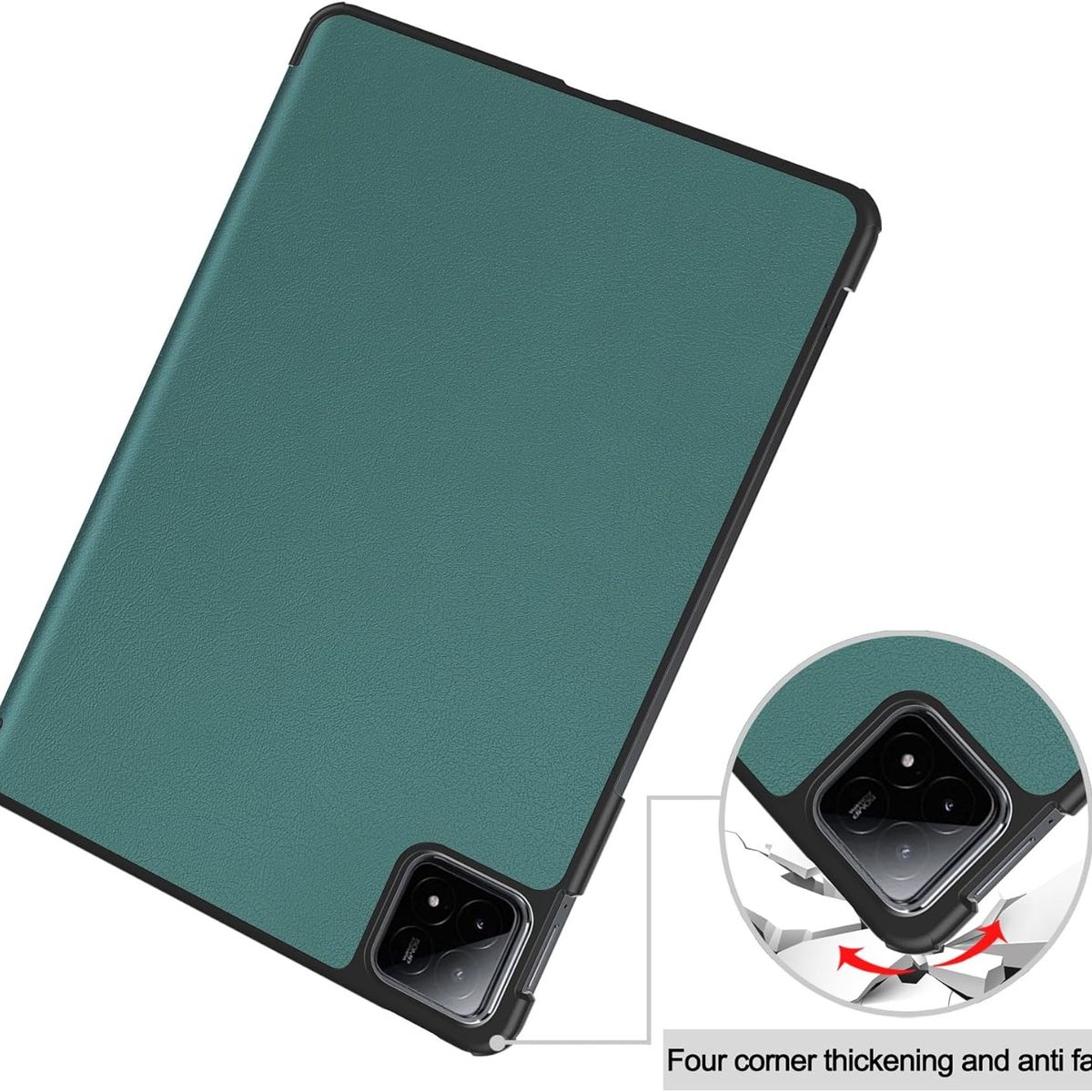 FUNDAANTIGOLPES - Funda Bookcover para Tablet Xiaomi Pad 6s Pro de 12.4 Verde