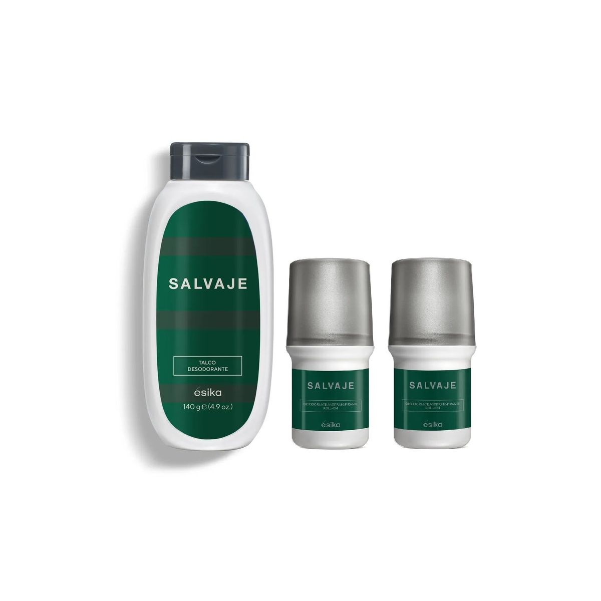 ESIKA - Set SALVAJE - Talco y Desodorante para Hombre