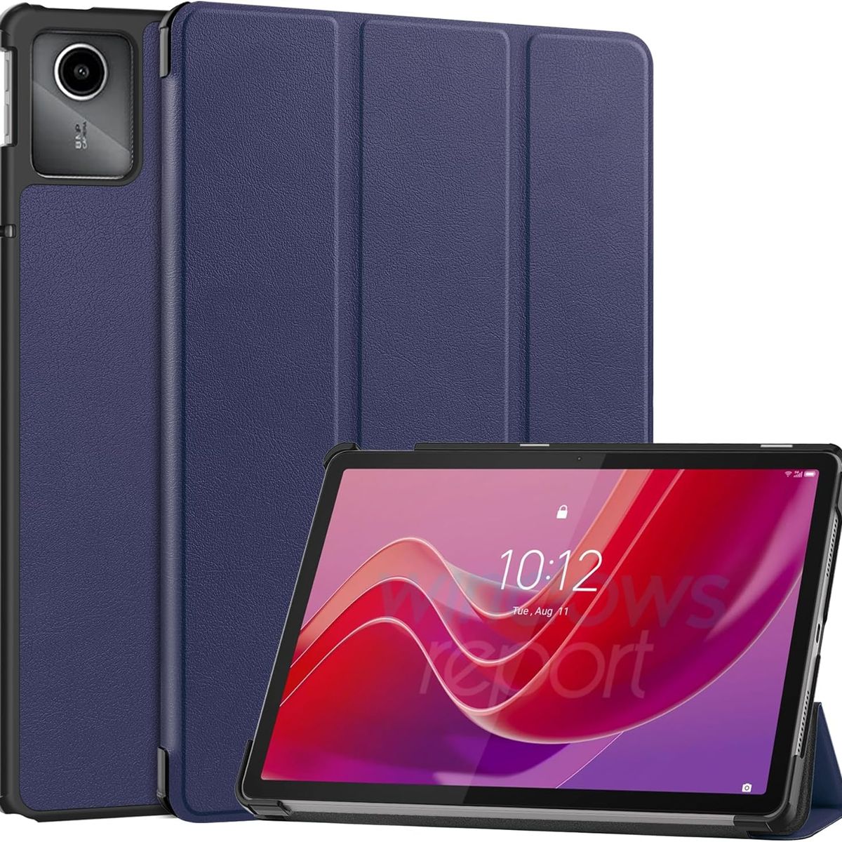 FUNDAANTIGOLPES - Funda Bookcover para Tablet Lenovo M11 Azul