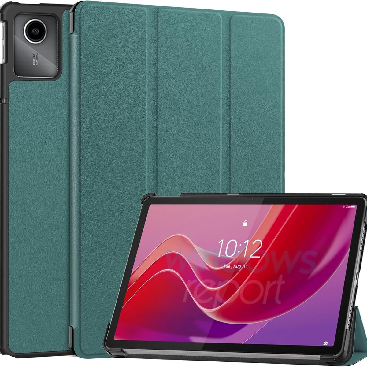 FUNDAANTIGOLPES - Funda Bookcover para Tablet Lenovo M11 Verde