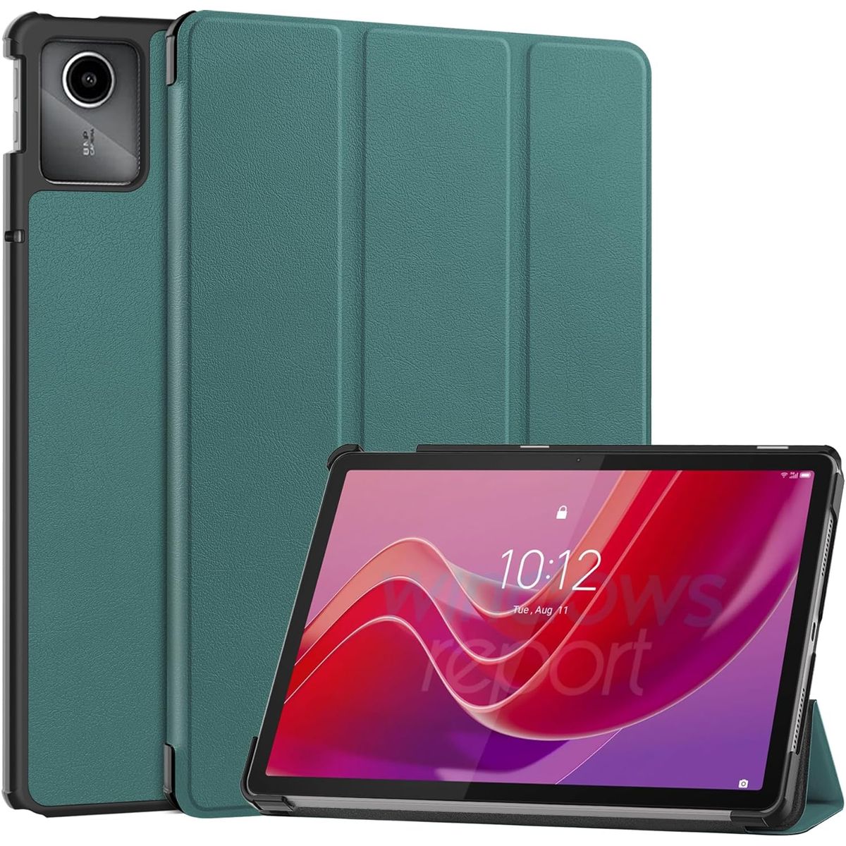 FUNDAANTIGOLPES - Funda Bookcover para Tablet Lenovo M11 Verde