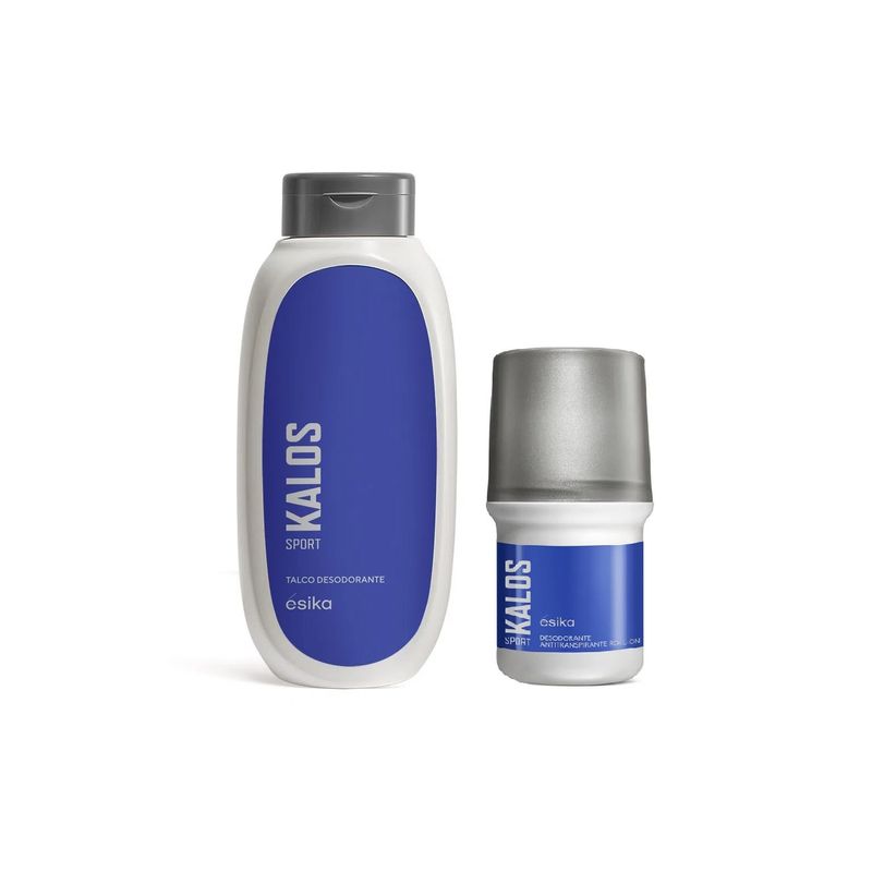 ESIKA - Set KALOS Sport - Talco y desodorante para hombre