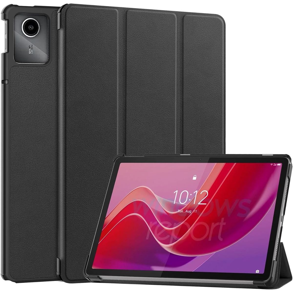 FUNDAANTIGOLPES - Funda Bookcover para Tablet Lenovo M11 Negro