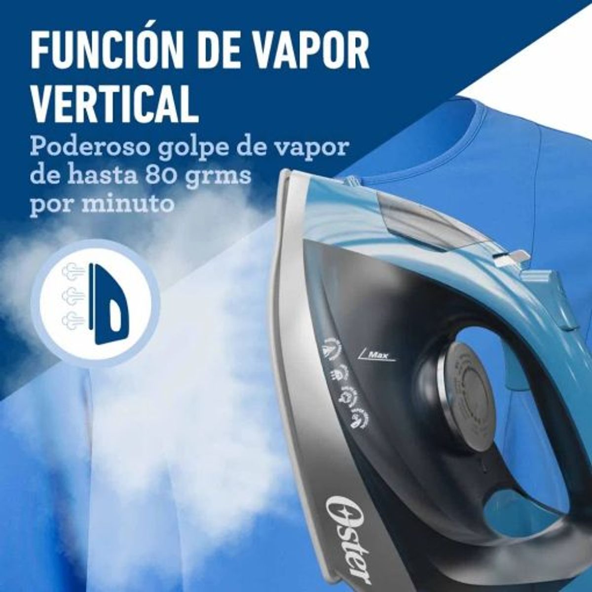 OSTER - Plancha de vapor Oster con base de cerámica GCSTBS6052
