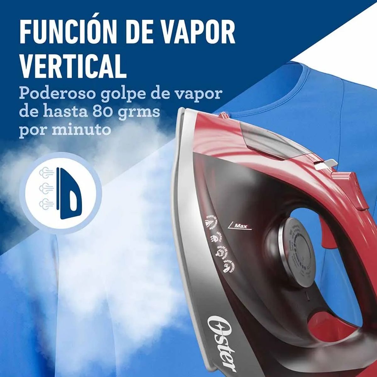 OSTER - Plancha de vapor Oster con suela de cerámica GCSTBS6051