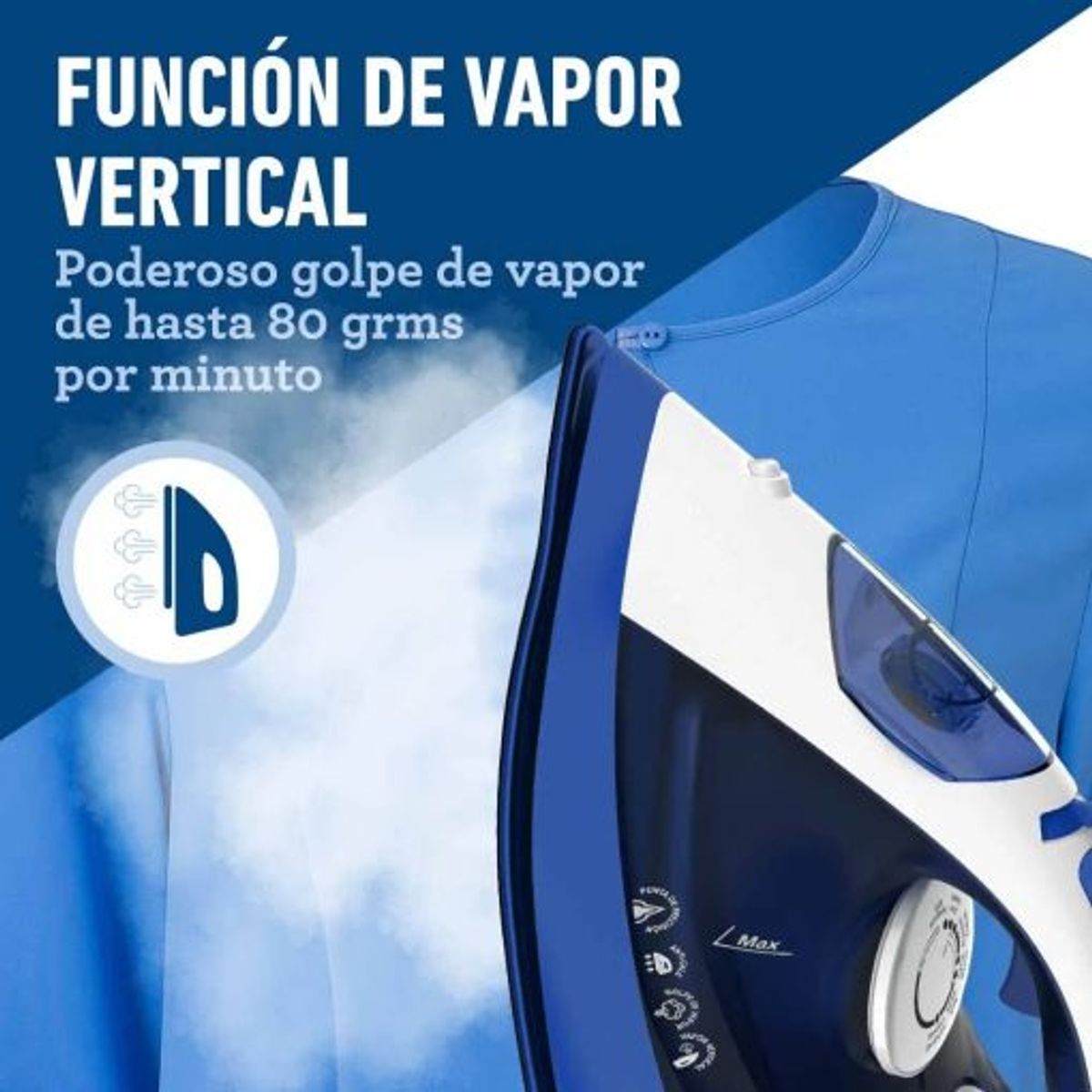 OSTER - Plancha Oster a Vapor con Base Antiadherente GCSTBS6003 Azul