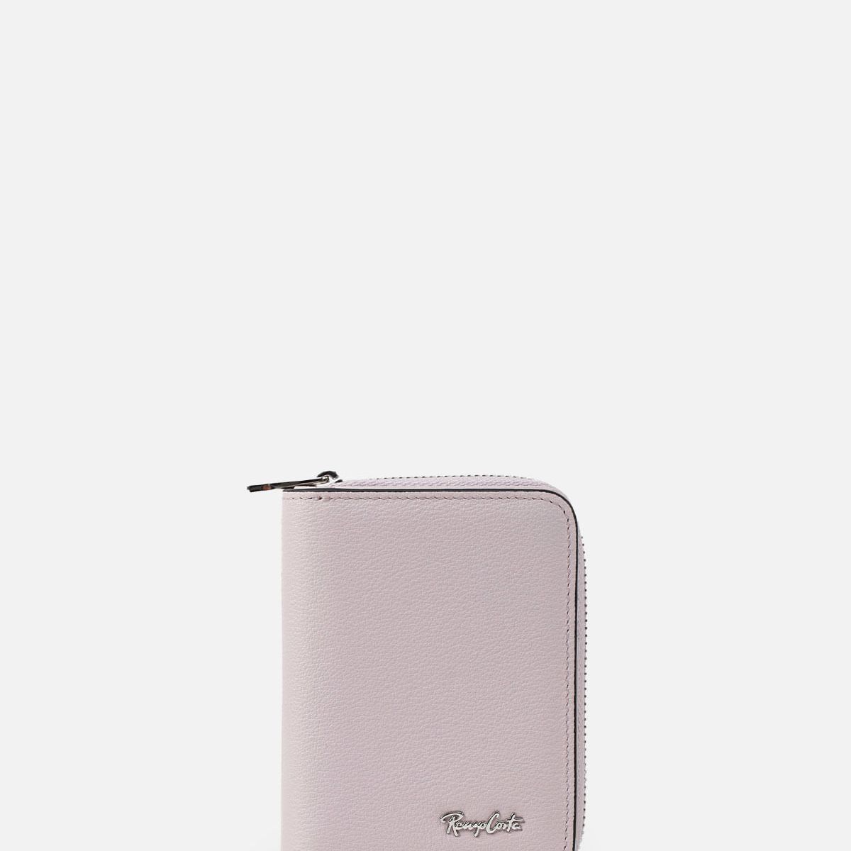 RENZO COSTA - MONEDERO CON TARJETERO EN CUERO GRABADO