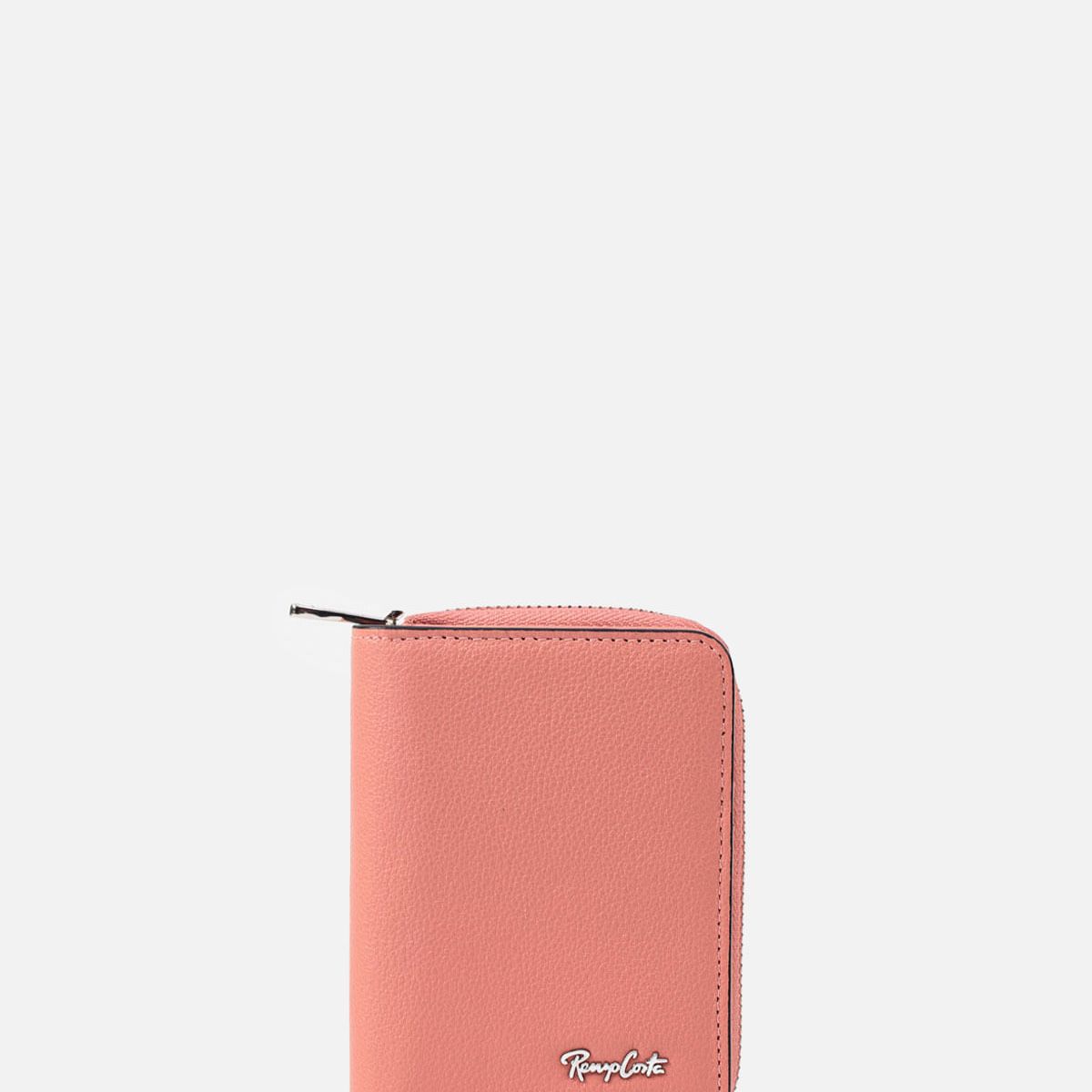 RENZO COSTA - MONEDERO CON TARJETERO EN CUERO GRABADO