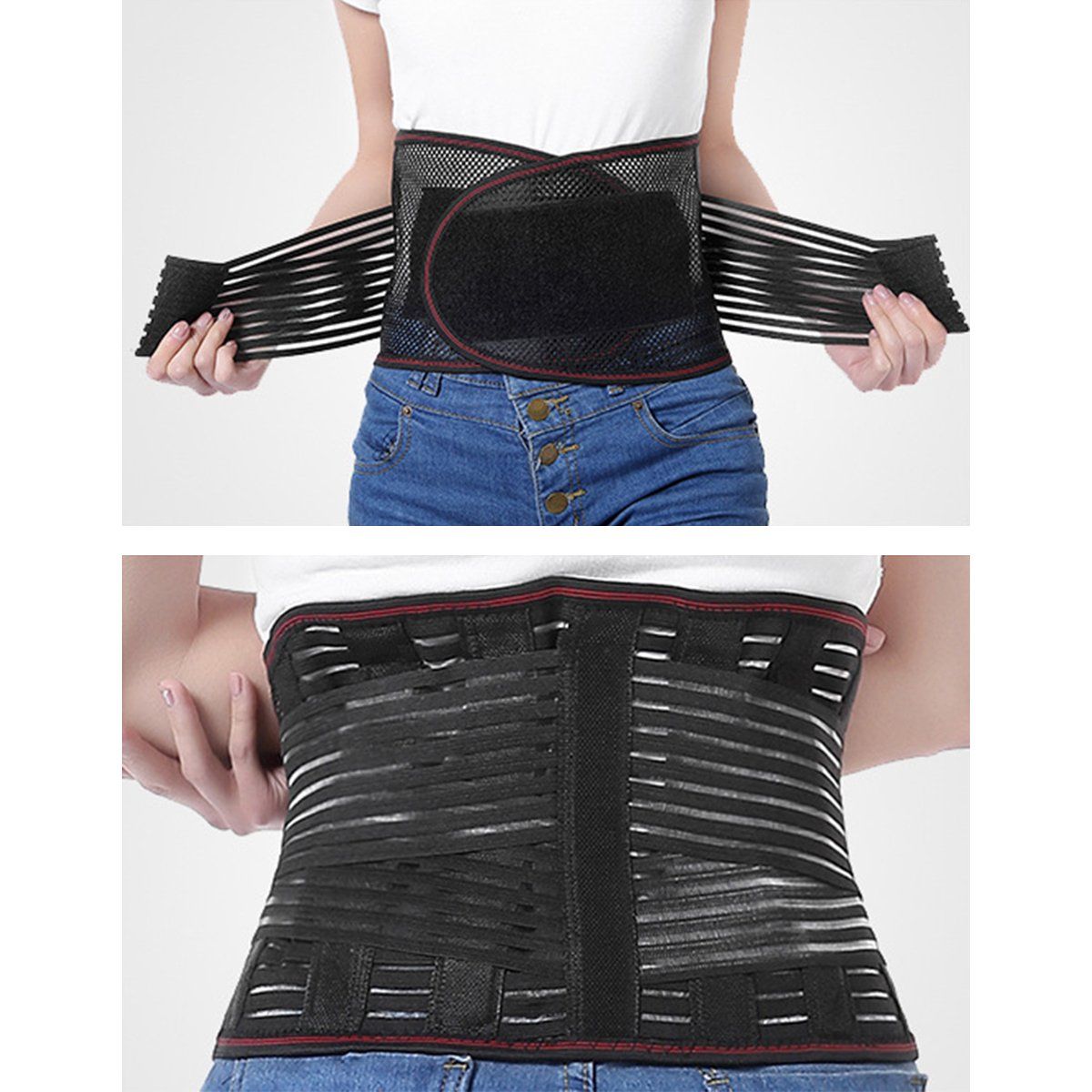 ZIMRAHYG - Faja Soporte Lumbar Dolor Espalda Cintura Elástica Ballenada Talle XXL