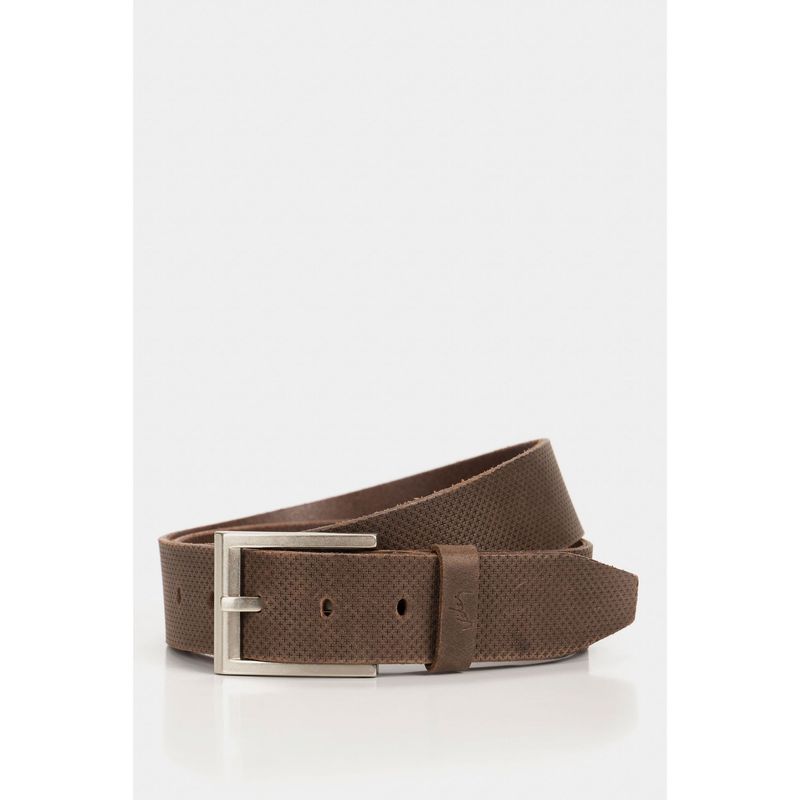 VELEZ - Vélez Cinturón Unifaz Kiat De Cuero Para Hombre Placa Café