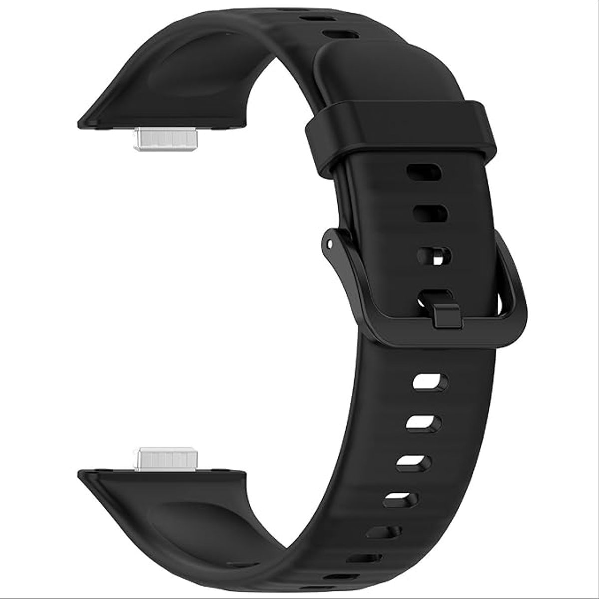 GENERICO - CORREA SILICONA PARA HUAWEI FIT 3 - Negro