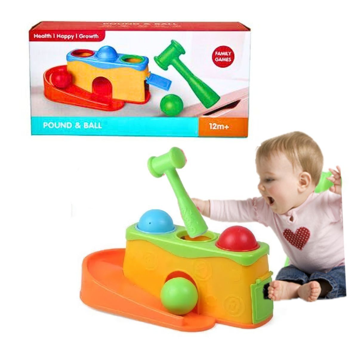 GENERICO - Juguete De Bebe Sensorial Didactico Encaje Con Martillo