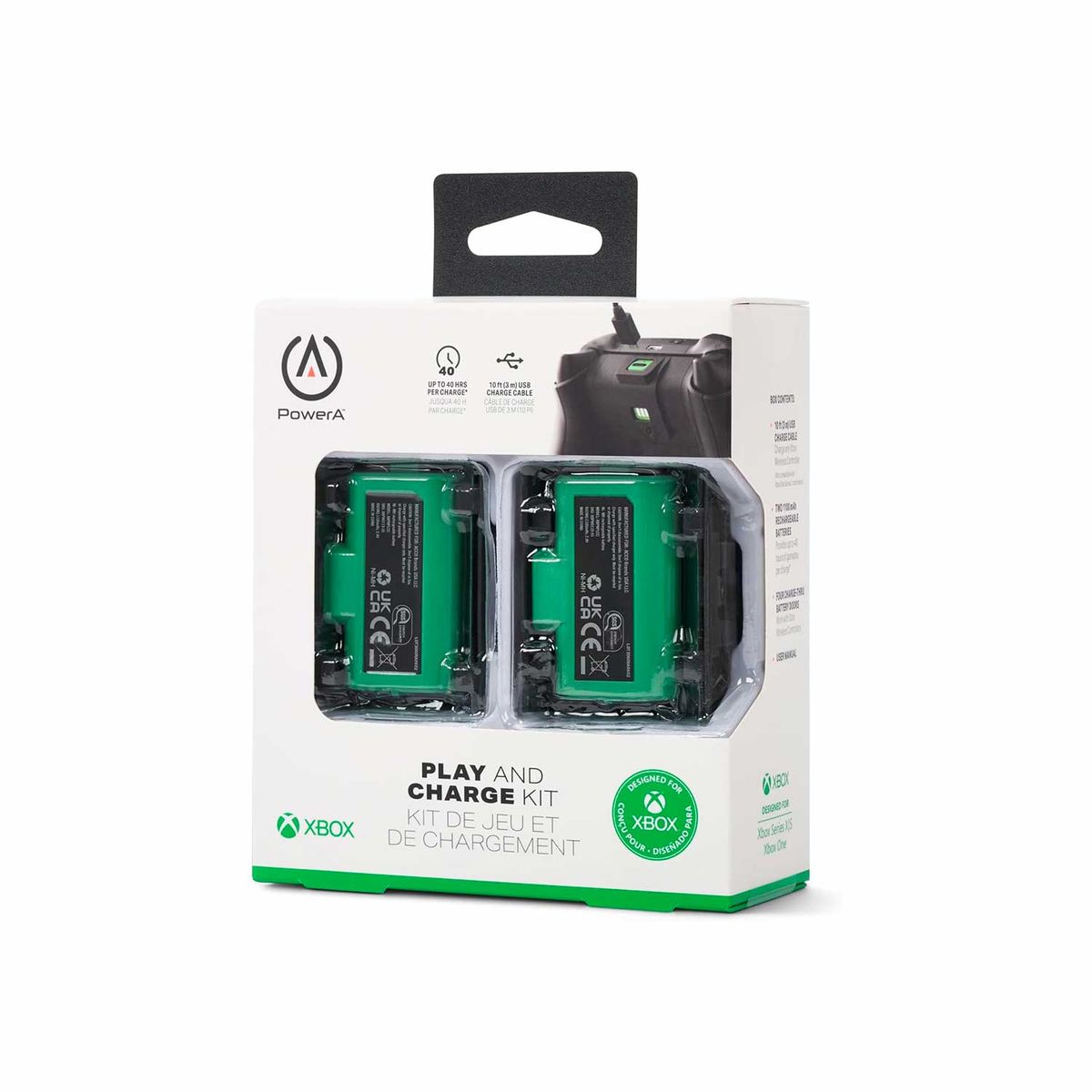 POWER A - Paquete De 2 Baterias PowerA Xbox Series X Xbox One.