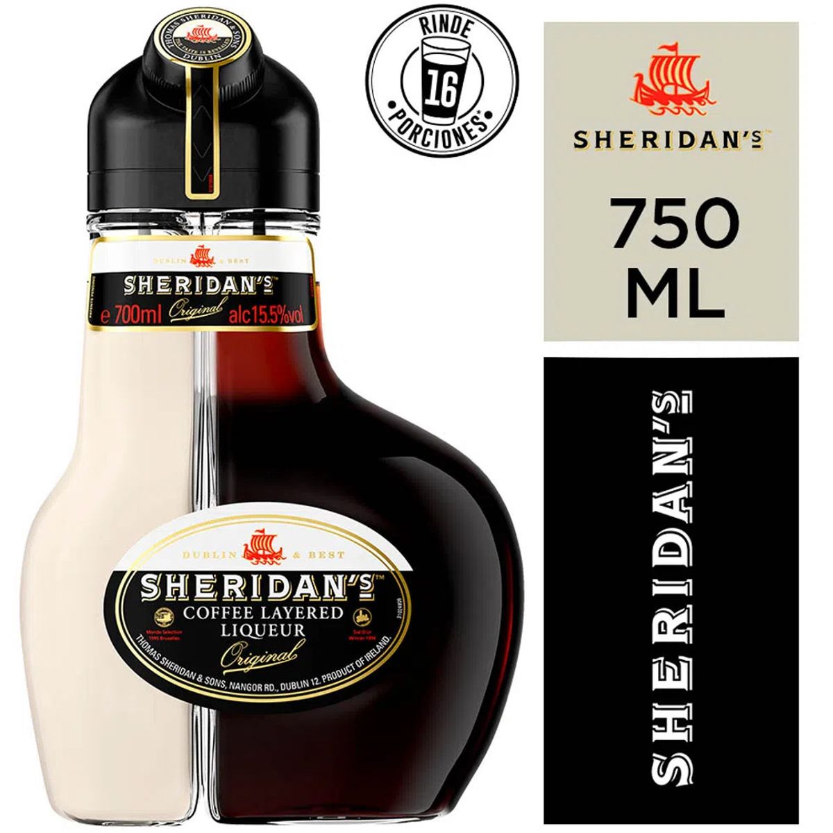 SHERIDANS - Licor SHERIDANS Original Botella 750ml