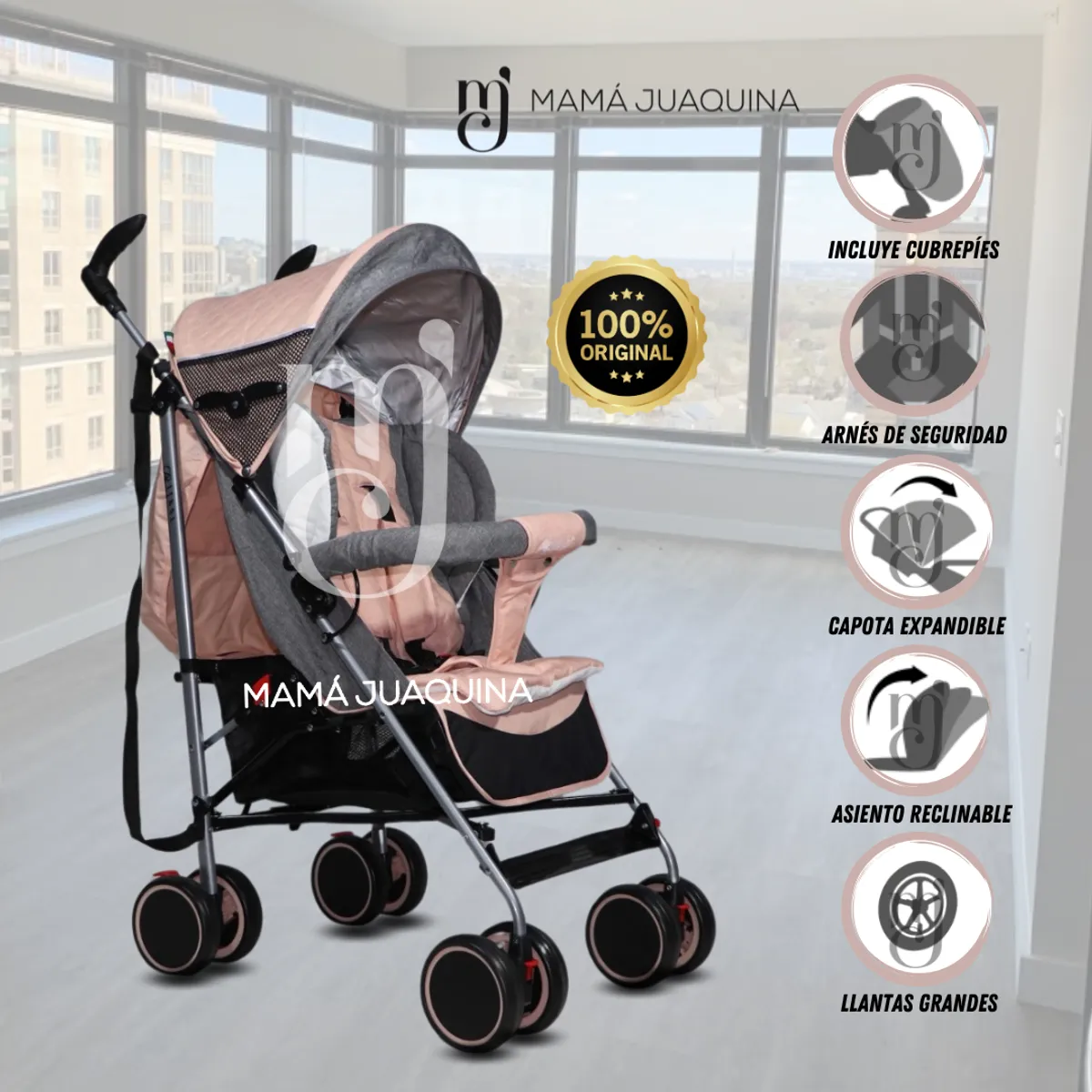 BAMBINO - Coche Bastón «BENEDETTI» Edición Limitada Melón