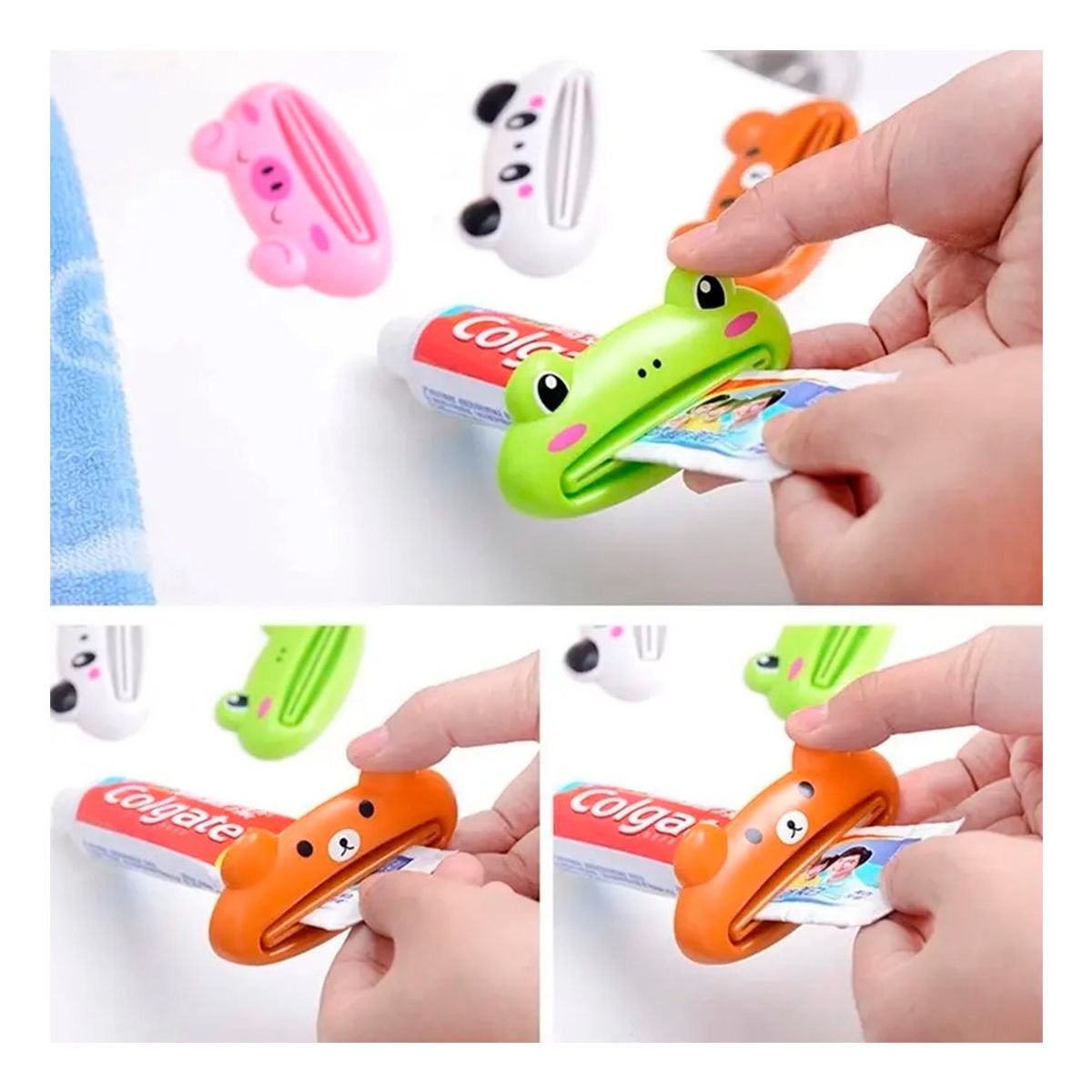 GENERICO - Exprimidor de Crema Dental con diseño Carita de Osito