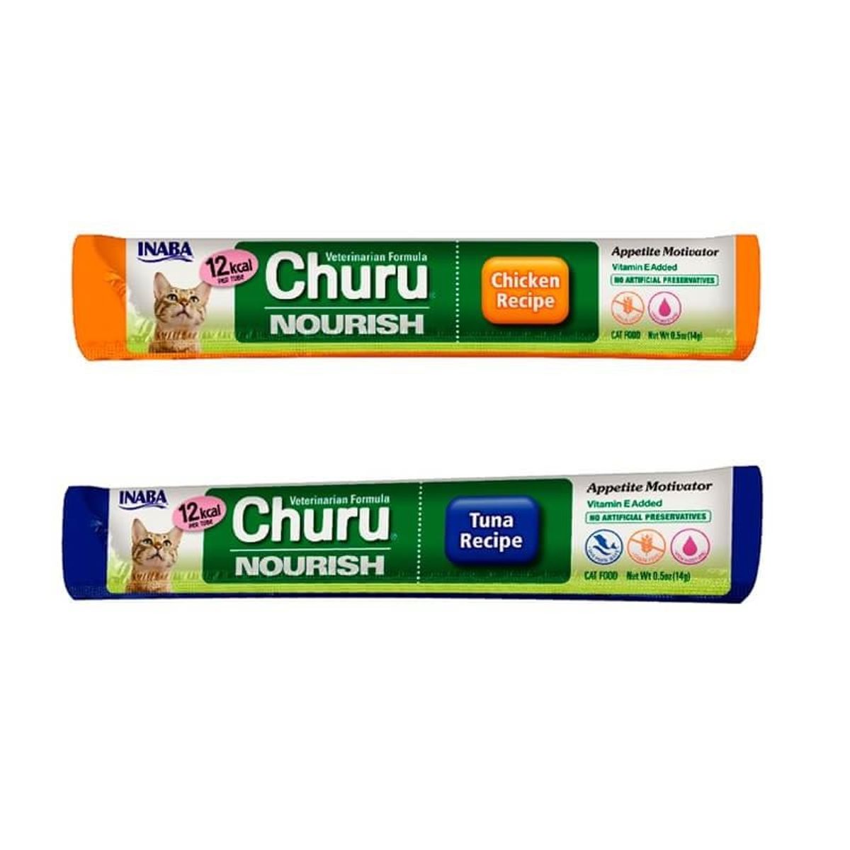 CHURU - DUO CHURU VET DIET - ATUN POLLO 50 U (PACK CATNIP 1)