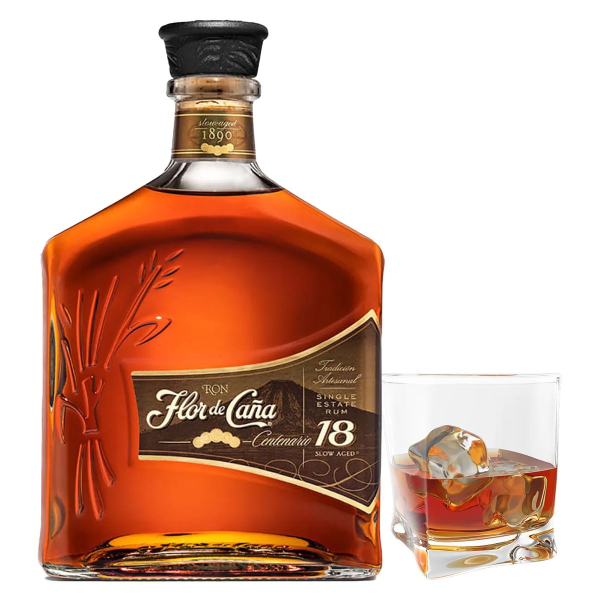 FLOR DE CAÑA - Ron Flor de Caña 18 años 750ml