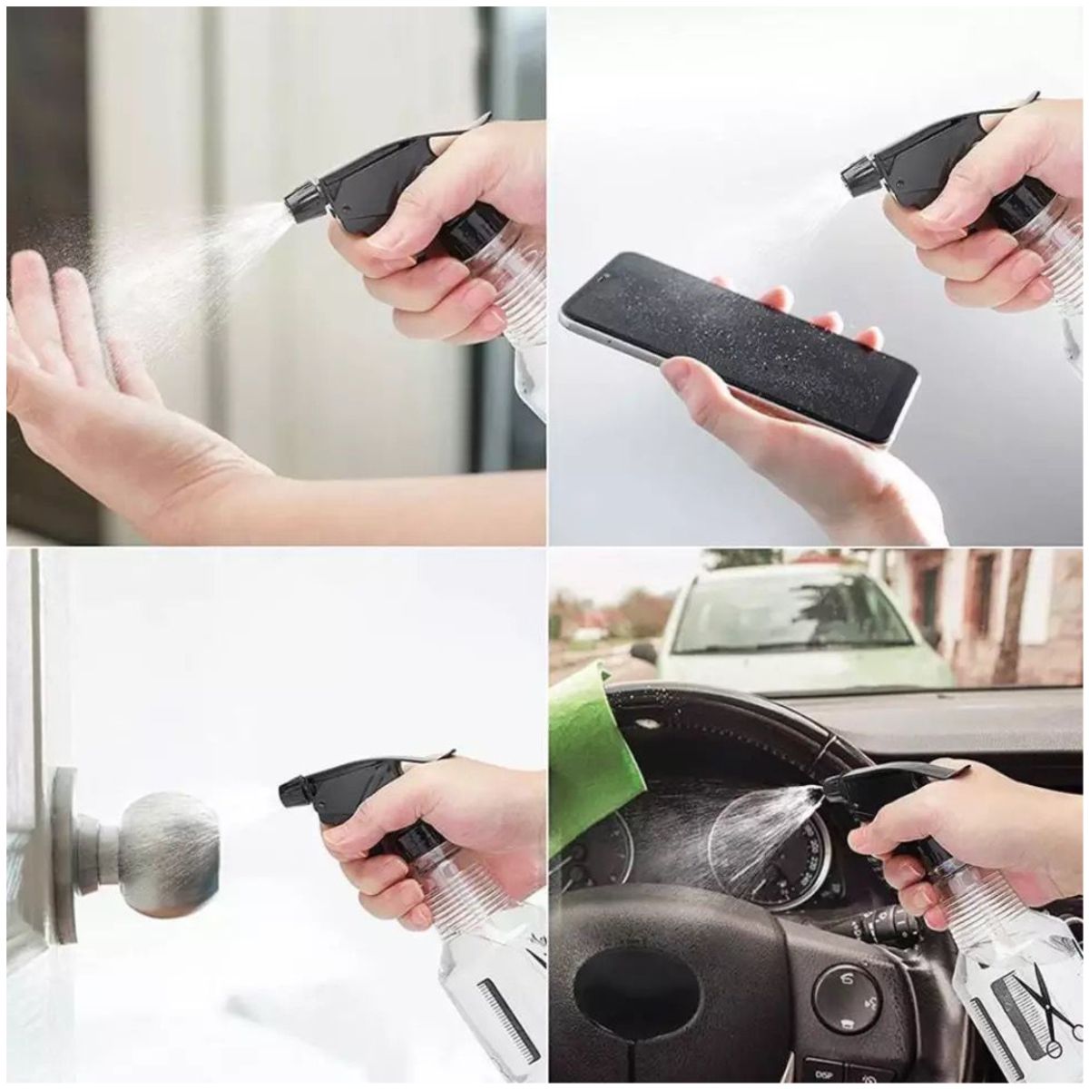 INSPIRA MARKET - Spray multiusos peluqueria rociador de agua PACK X3