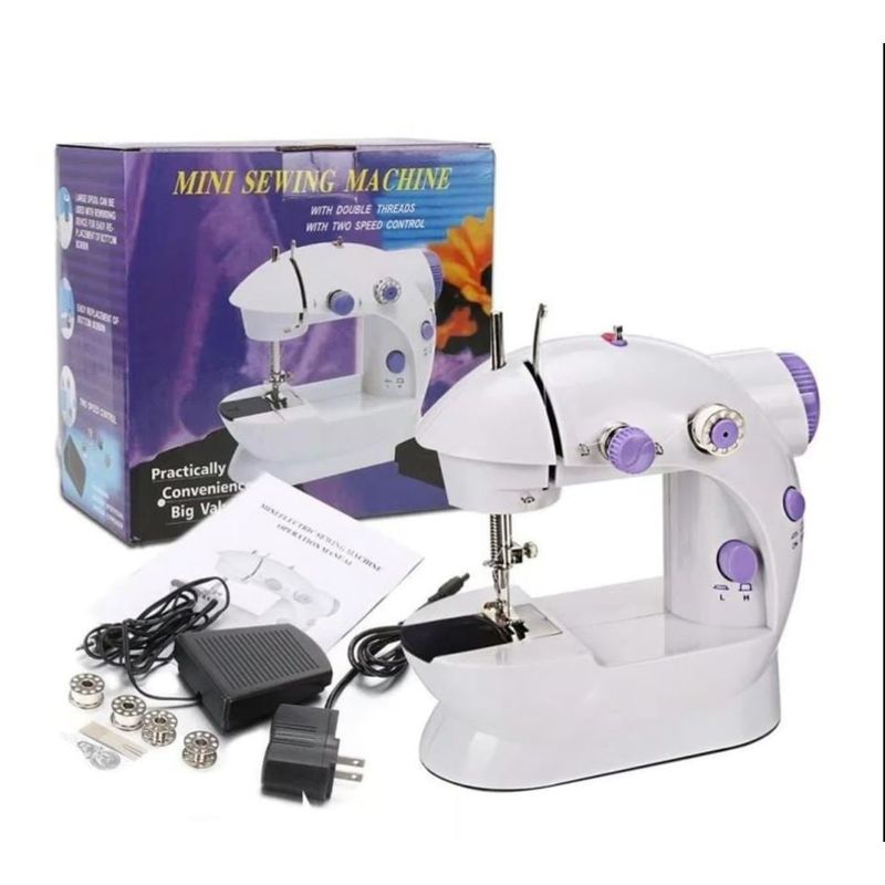 GENERICO - Mini maquina de coser  4 en 1 - electrica y portátil