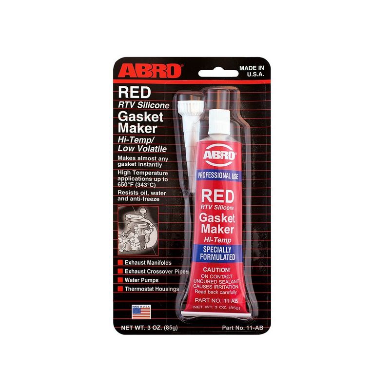 ABRO - ABRO Silicona Automotriz Roja 11-AB 3oz Americana