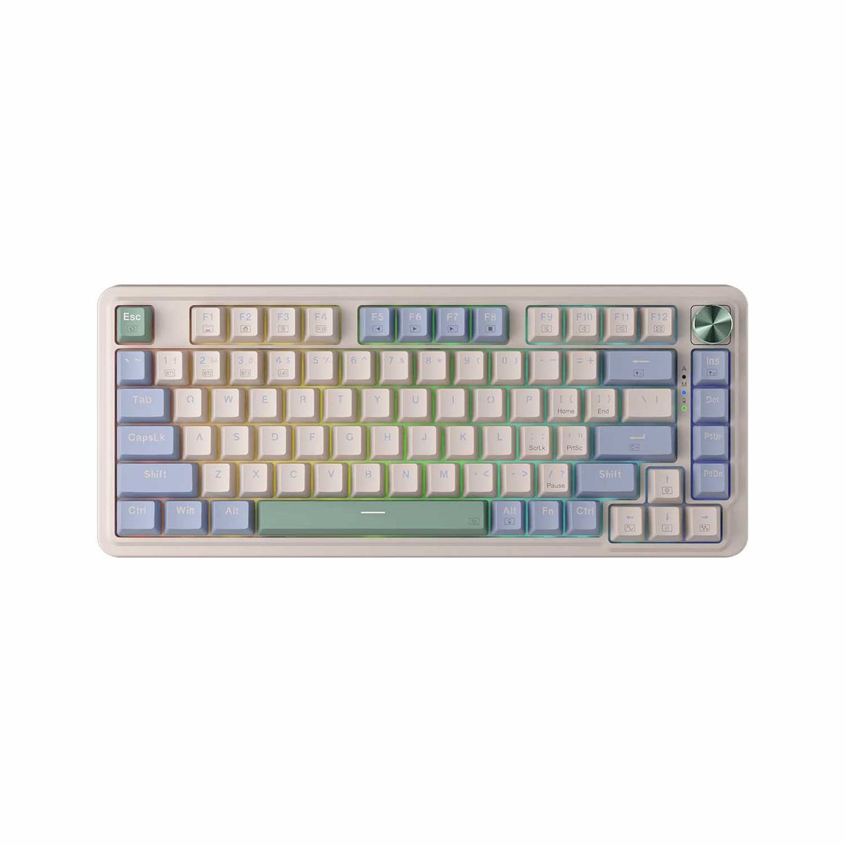REDRAGON - Teclado Gamer Redragon Ucal pro-Rgb Wireless English K673Cpg Pastel