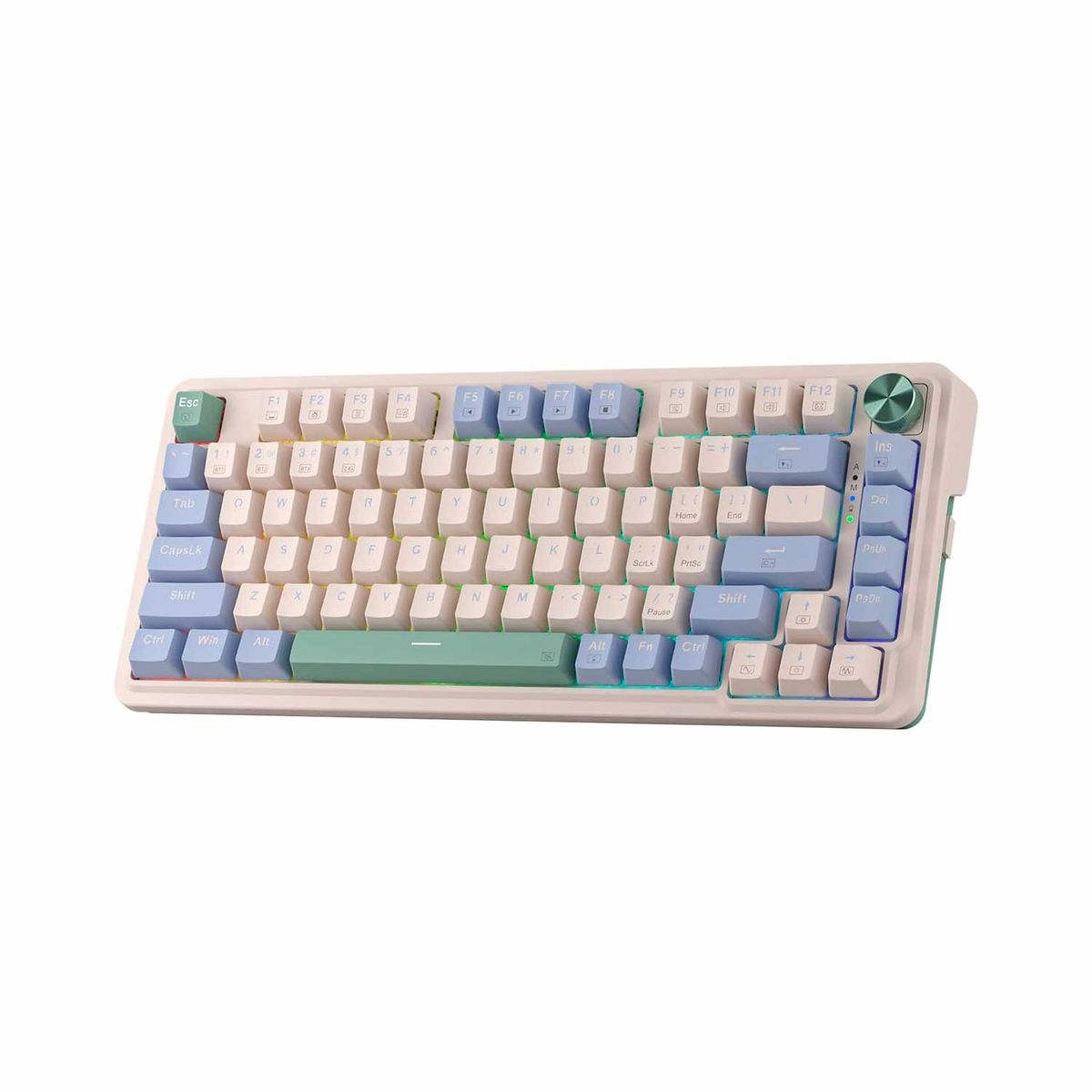 REDRAGON - Teclado Gamer Redragon Ucal pro-Rgb Wireless English K673Cpg Pastel