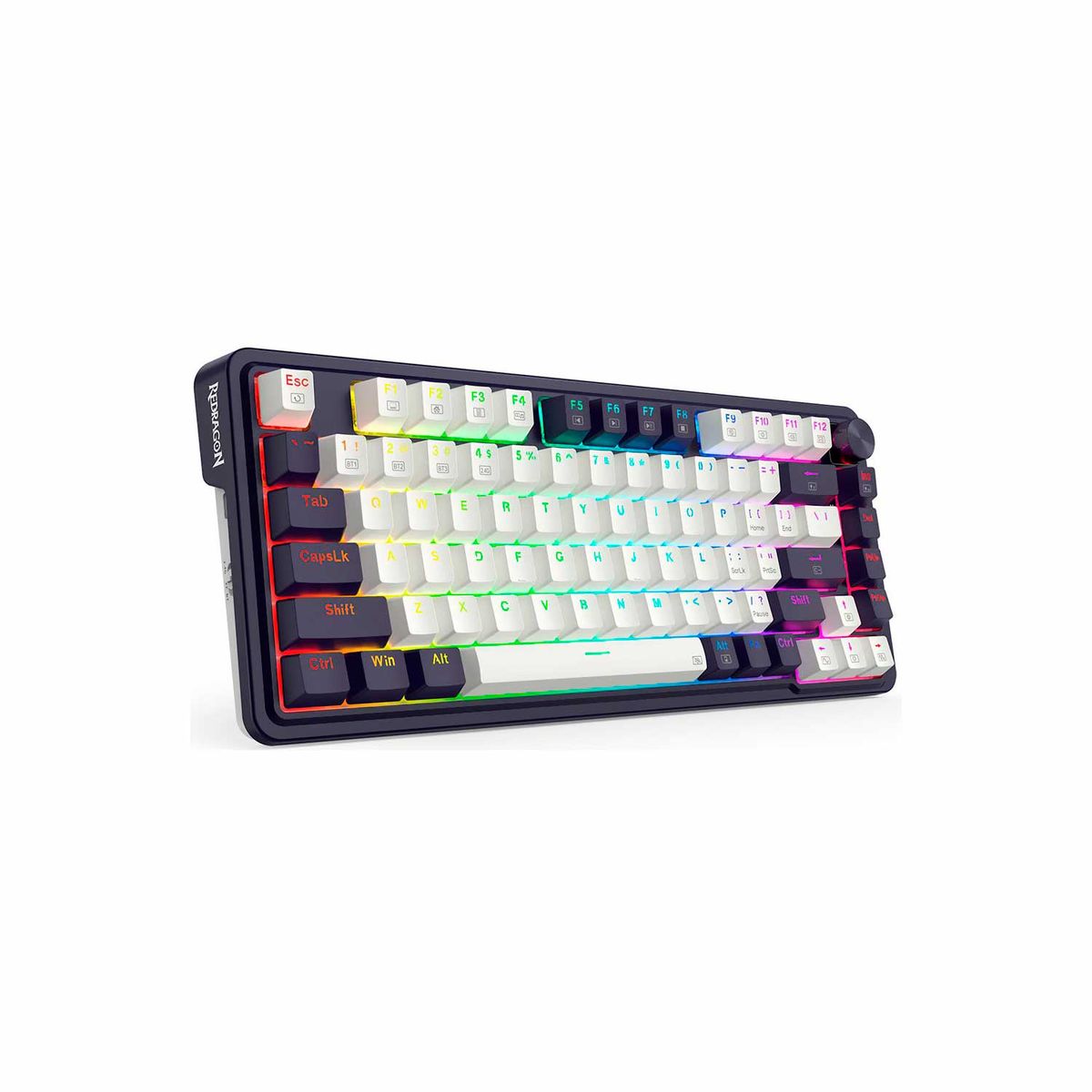 REDRAGON - Teclado Gamer Redragon Ucal pro-Rgb Wireless English K673 WhiteBlack