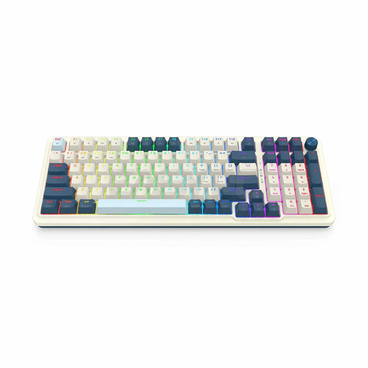 REDRAGON - Teclado Gamer Redragon Eisa K686-Rgb-Pro Wireless English WhiteBlue