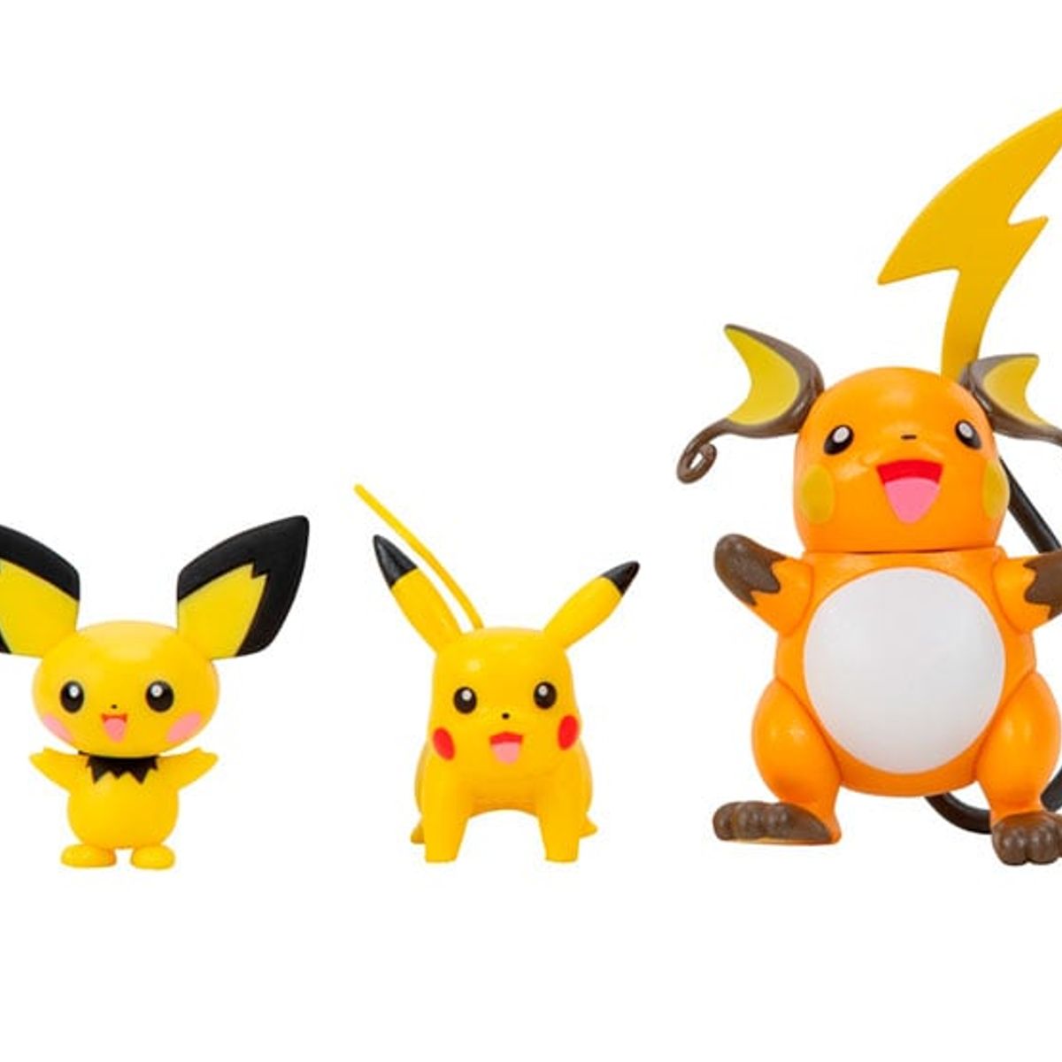 JAZWARES - Figura Accion Pokemon Pikachu Evolución