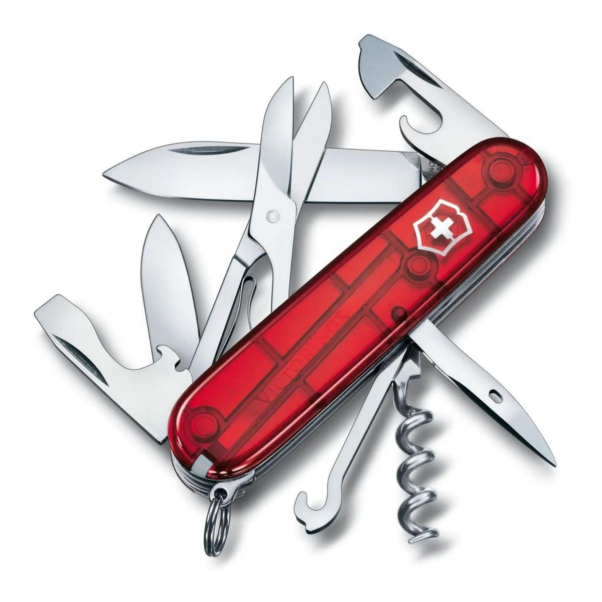 VICTORINOX - Navaja Victorinox Climber - Rojo Transparente