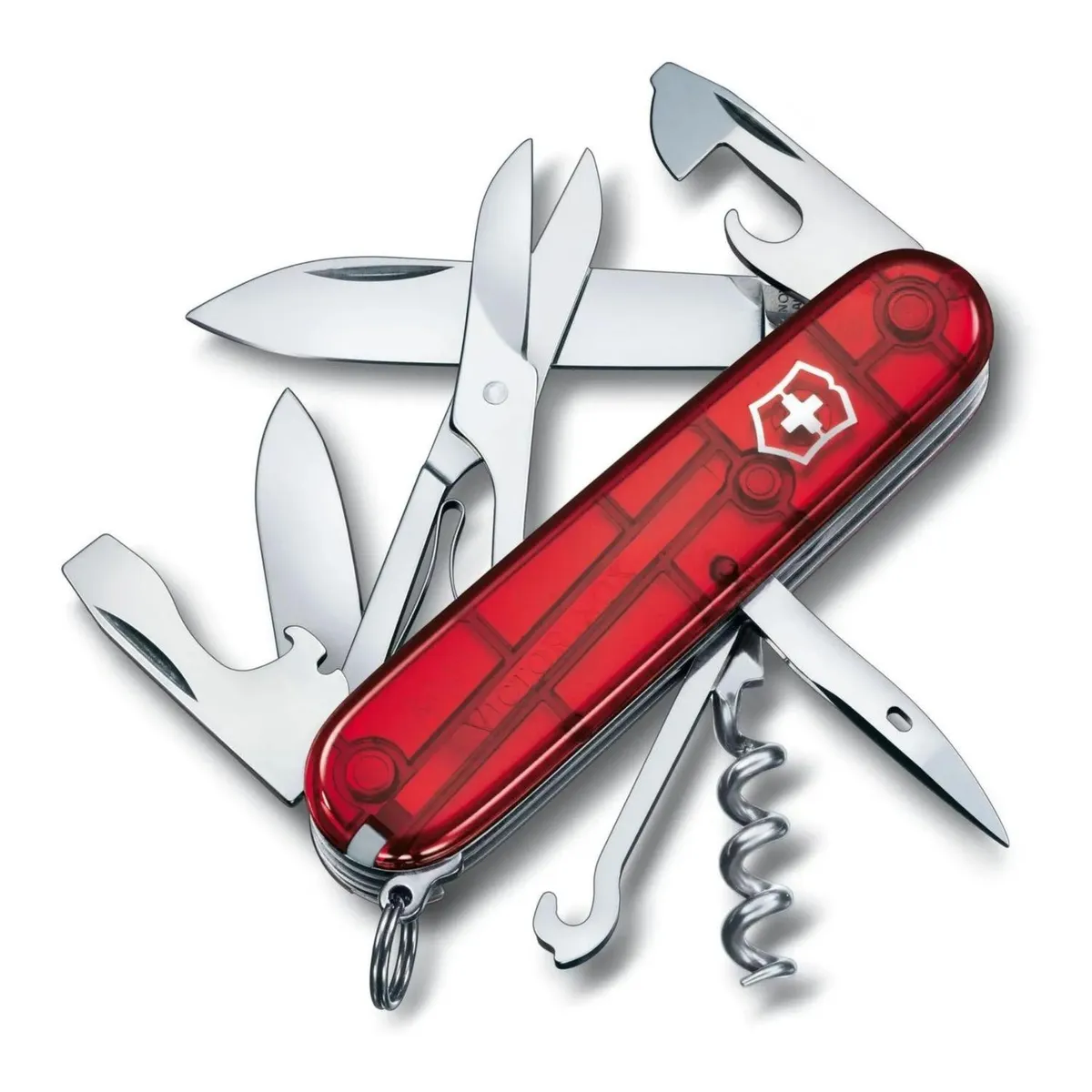 VICTORINOX - Navaja Victorinox Climber - Rojo Transparente
