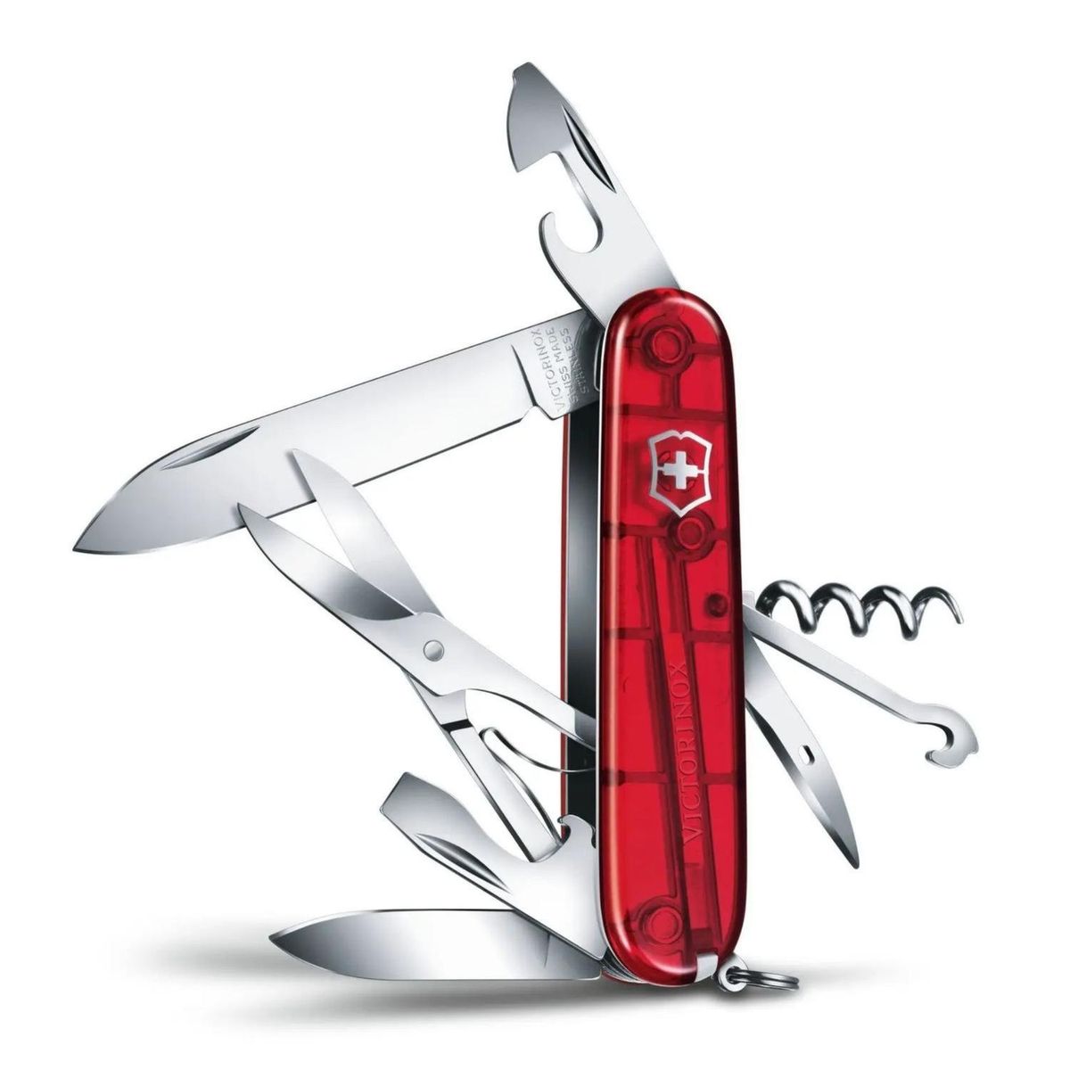 VICTORINOX - Navaja Victorinox Climber - Rojo Transparente