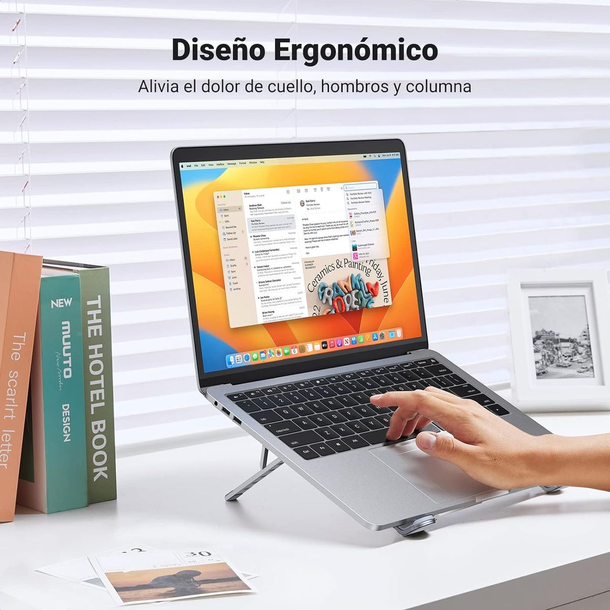 UGREEN - Soporte para Laptop Ugreen LP451 de Aluminio Portátil Ergonómico 40289