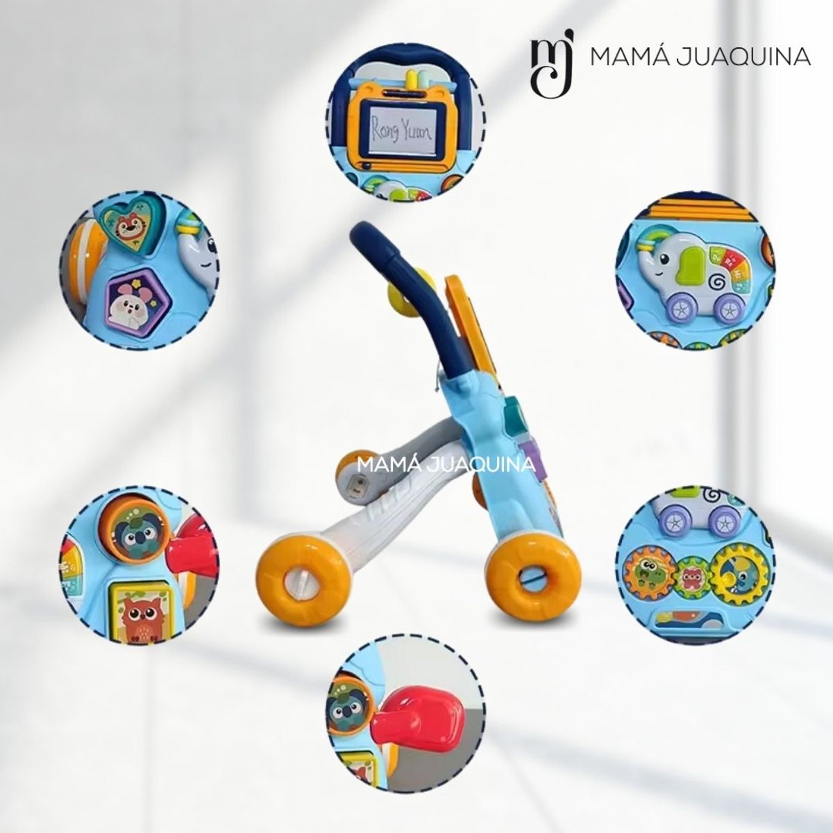 BABY - Caminador Musical «CUTE SLATE» Edición Limitada Light Blue