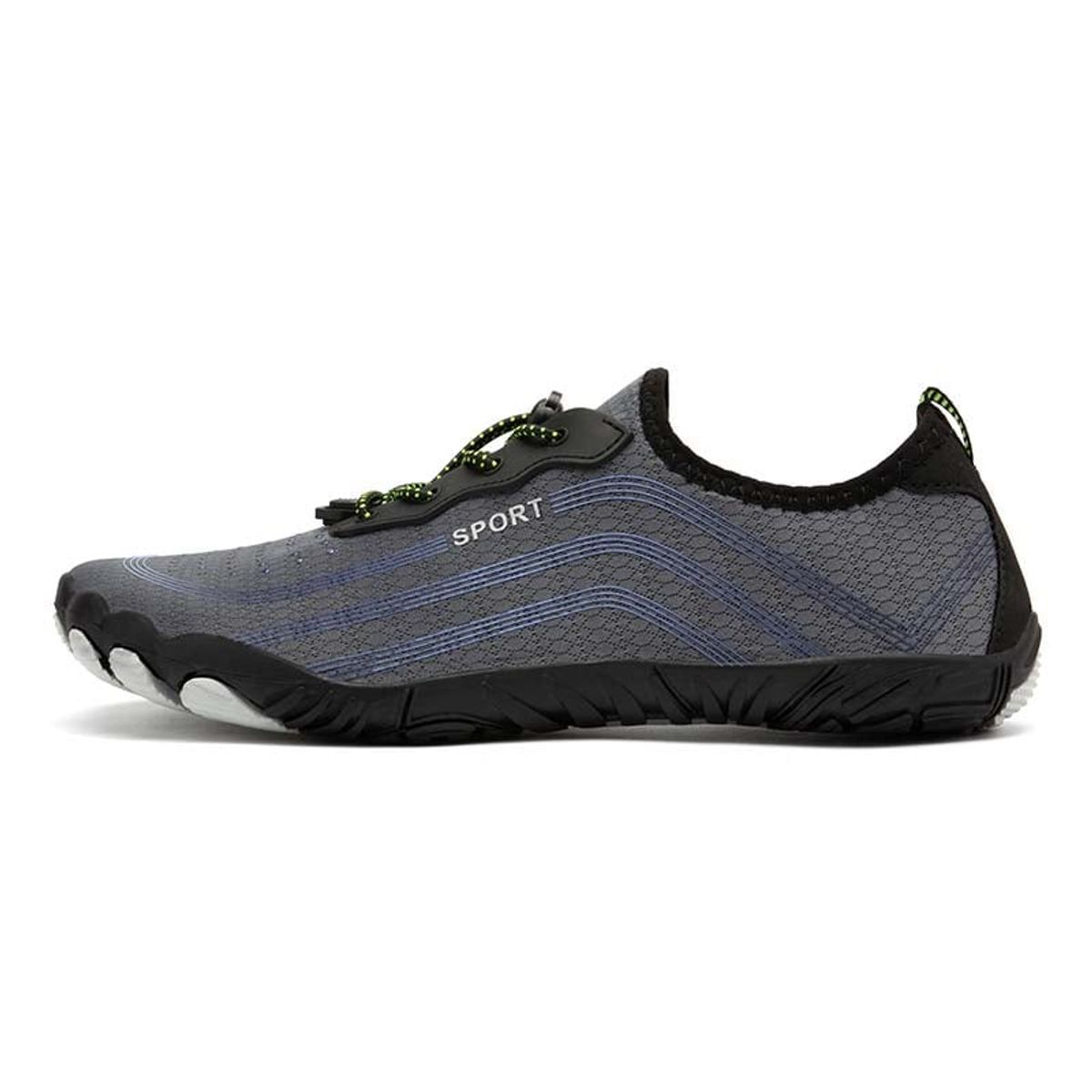 SHANDIAN - Zapatillas Agua Outdoor Hombre Secado Rapido Negro