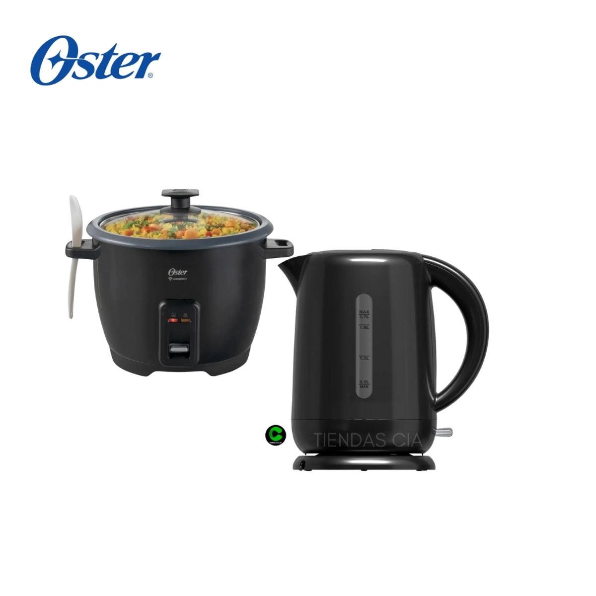 OSTER - Combo OSTER Olla Arrocera 1.5 L y Hervidor