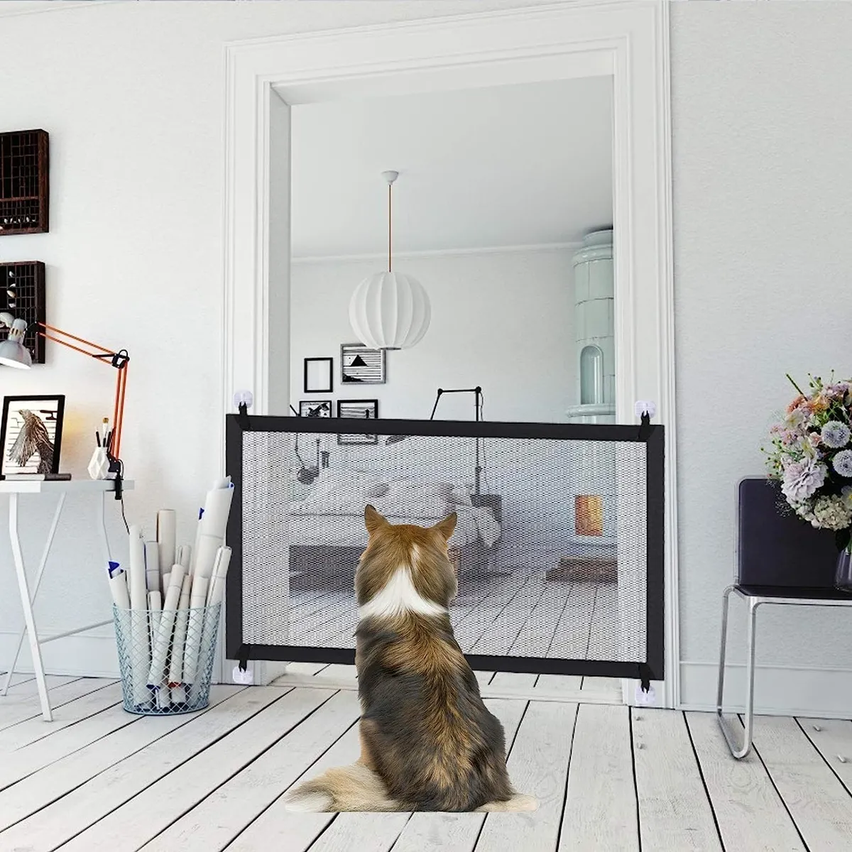 GENERICO - Malla de Seguridad para Mascotas Plegable 150x80