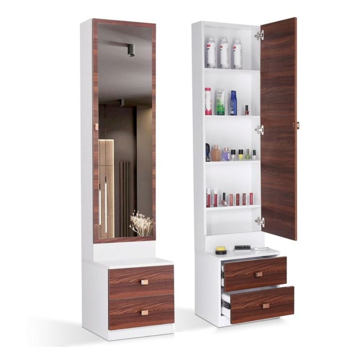 GENERICO - Tocador Con Espejo Sara Bicolor Armado - Gaudi