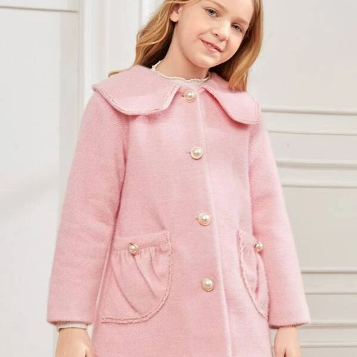 TAIS PRINCESS - Abrigo de cuello exagerado niñas