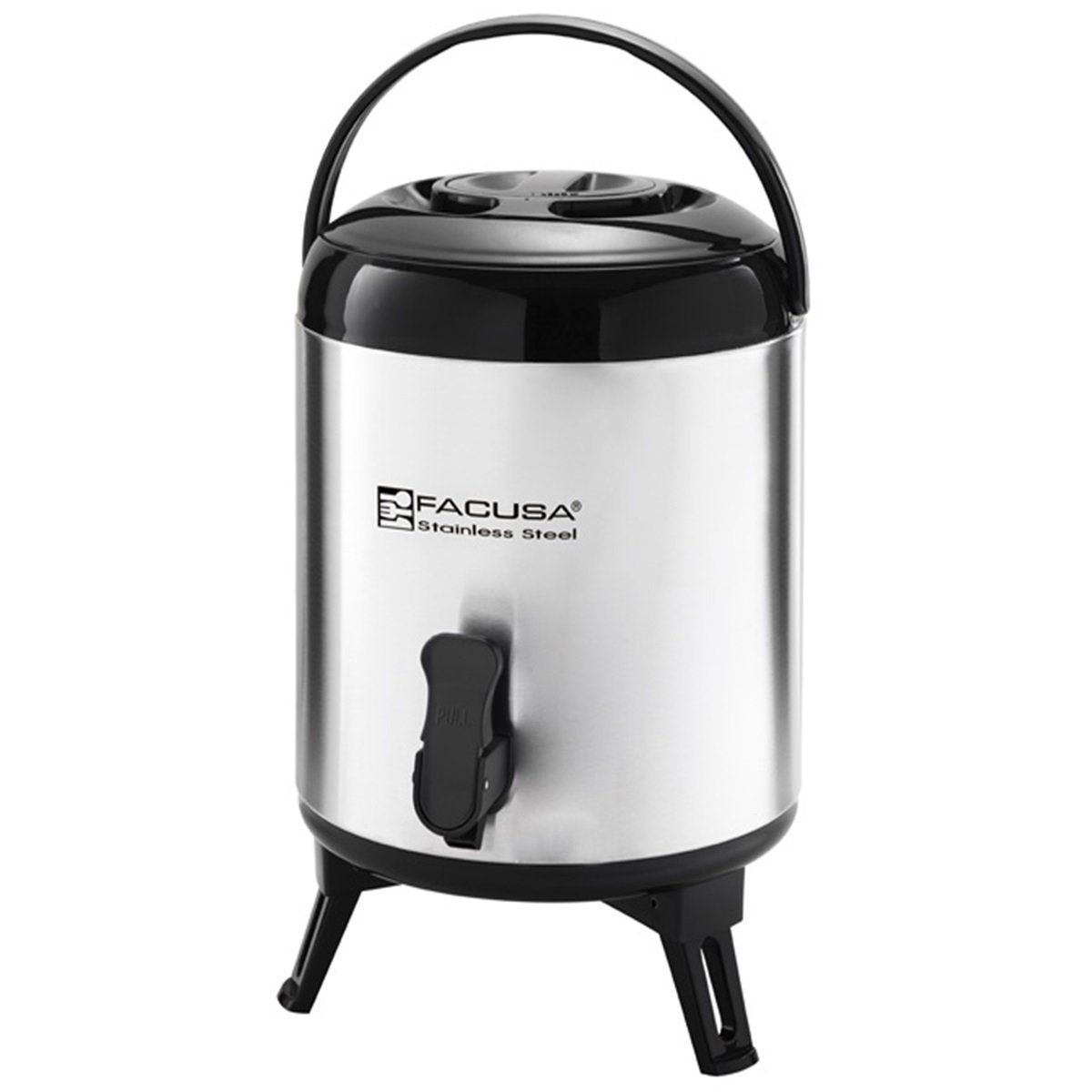 FACUSA - Dispensador Termo de Liquidos de Acero Inox 9.5 Lt.