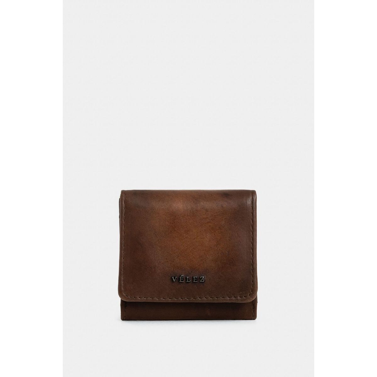 VELEZ - Vélez Monedero Rústico De Cuero Para Hombre Con Pasador Miel