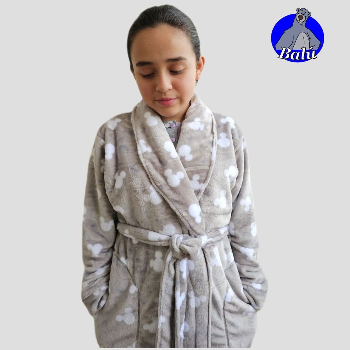 GENERICO - Salida de cama larga en felpa