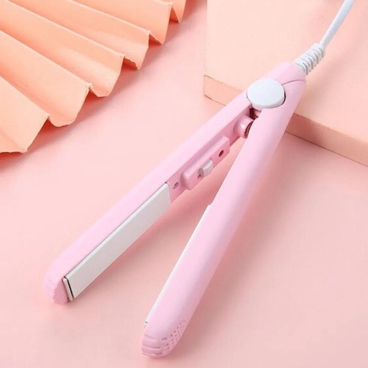 OEM - Mini Plancha de Cabello Rosado