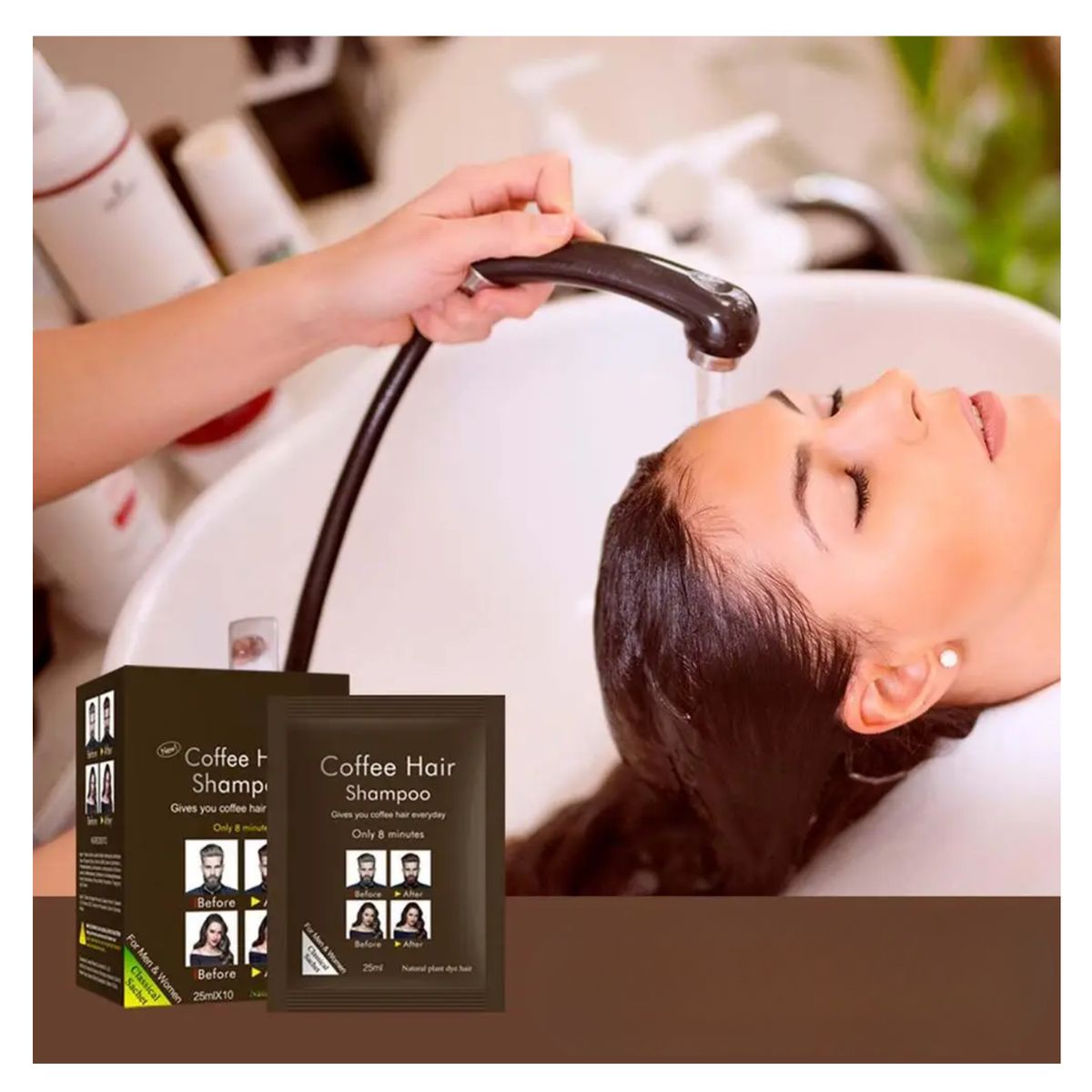 GENERICO - Shampoo Reparador Tapa Cana Marrón X 10 Unidades